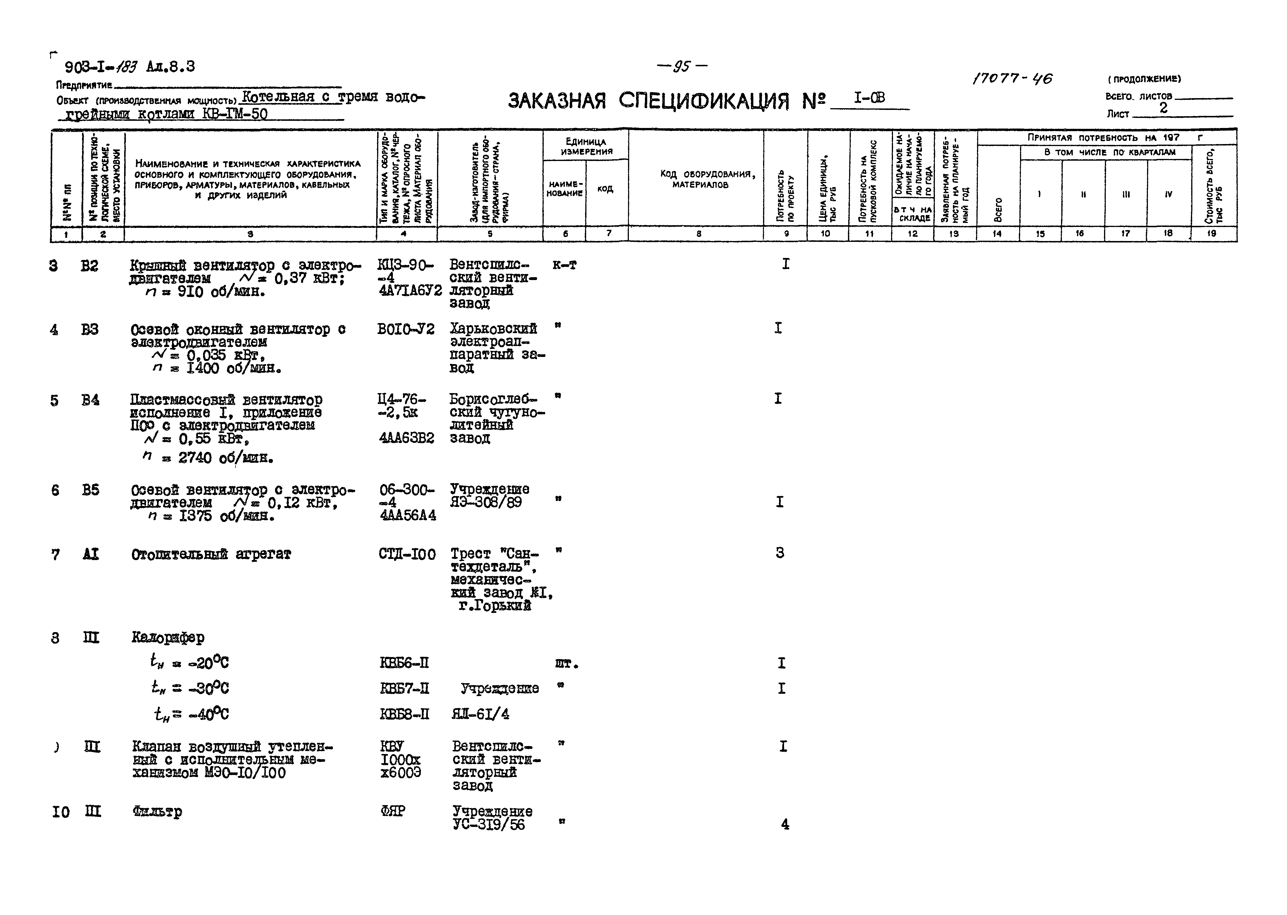 Типовой проект 903-1-183