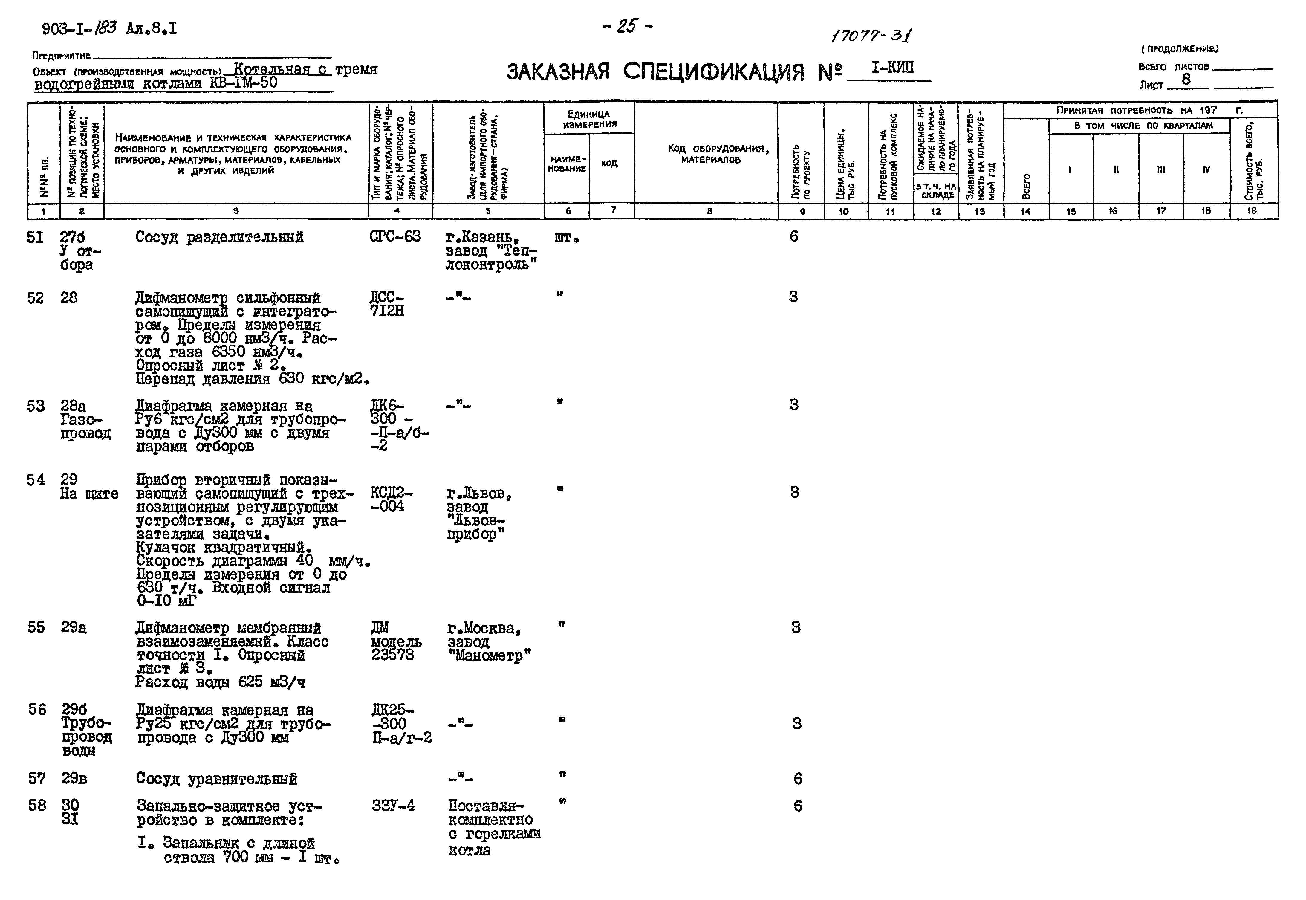 Типовой проект 903-1-183
