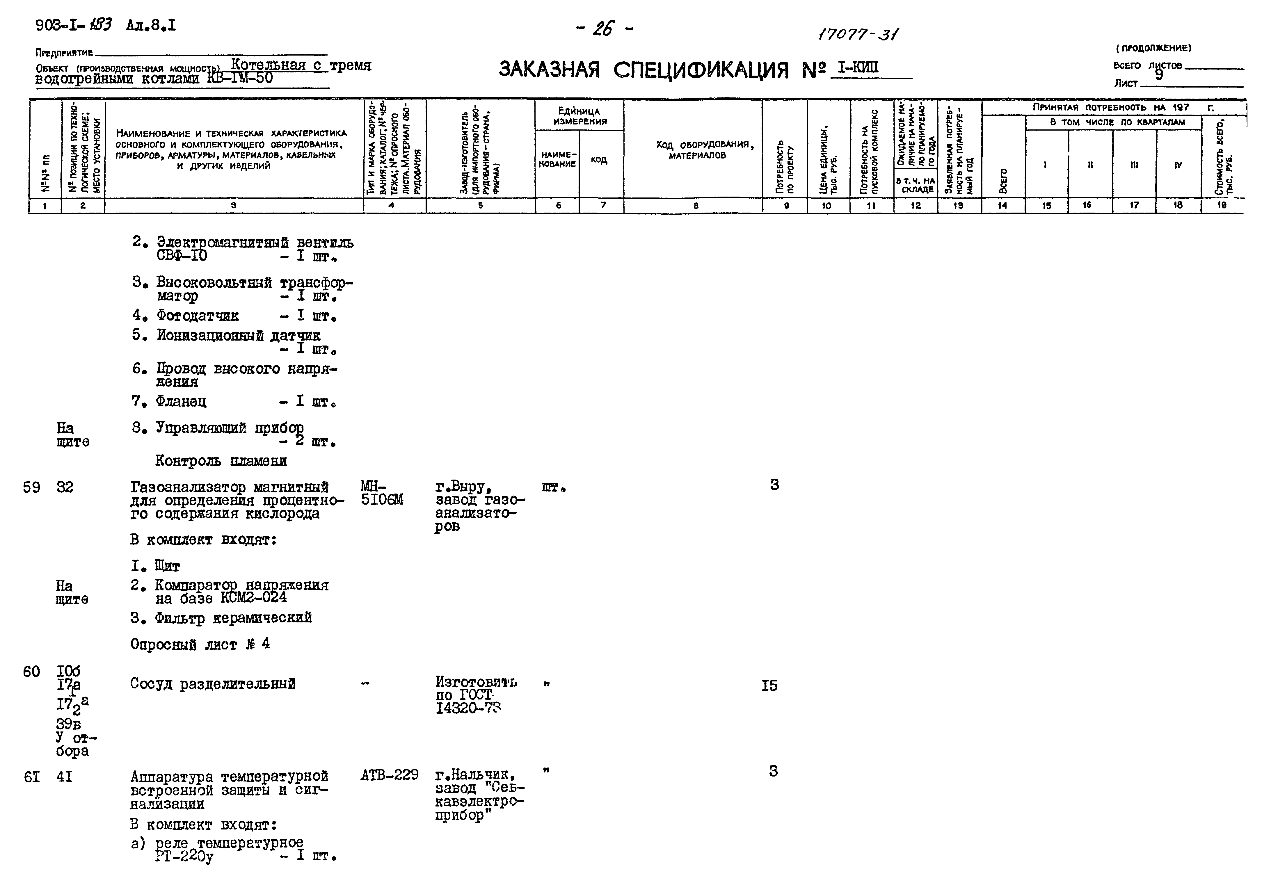 Типовой проект 903-1-183