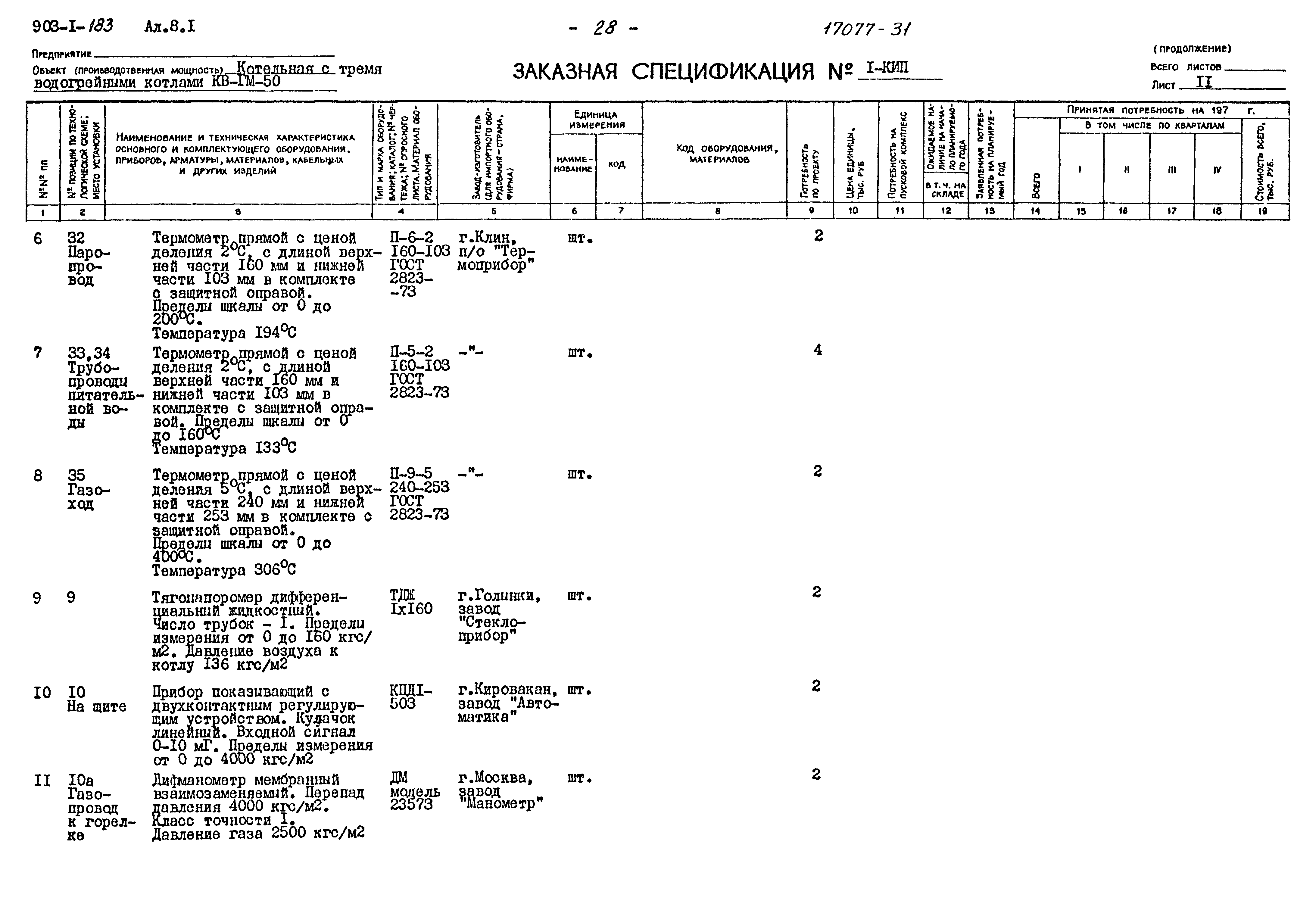 Типовой проект 903-1-183
