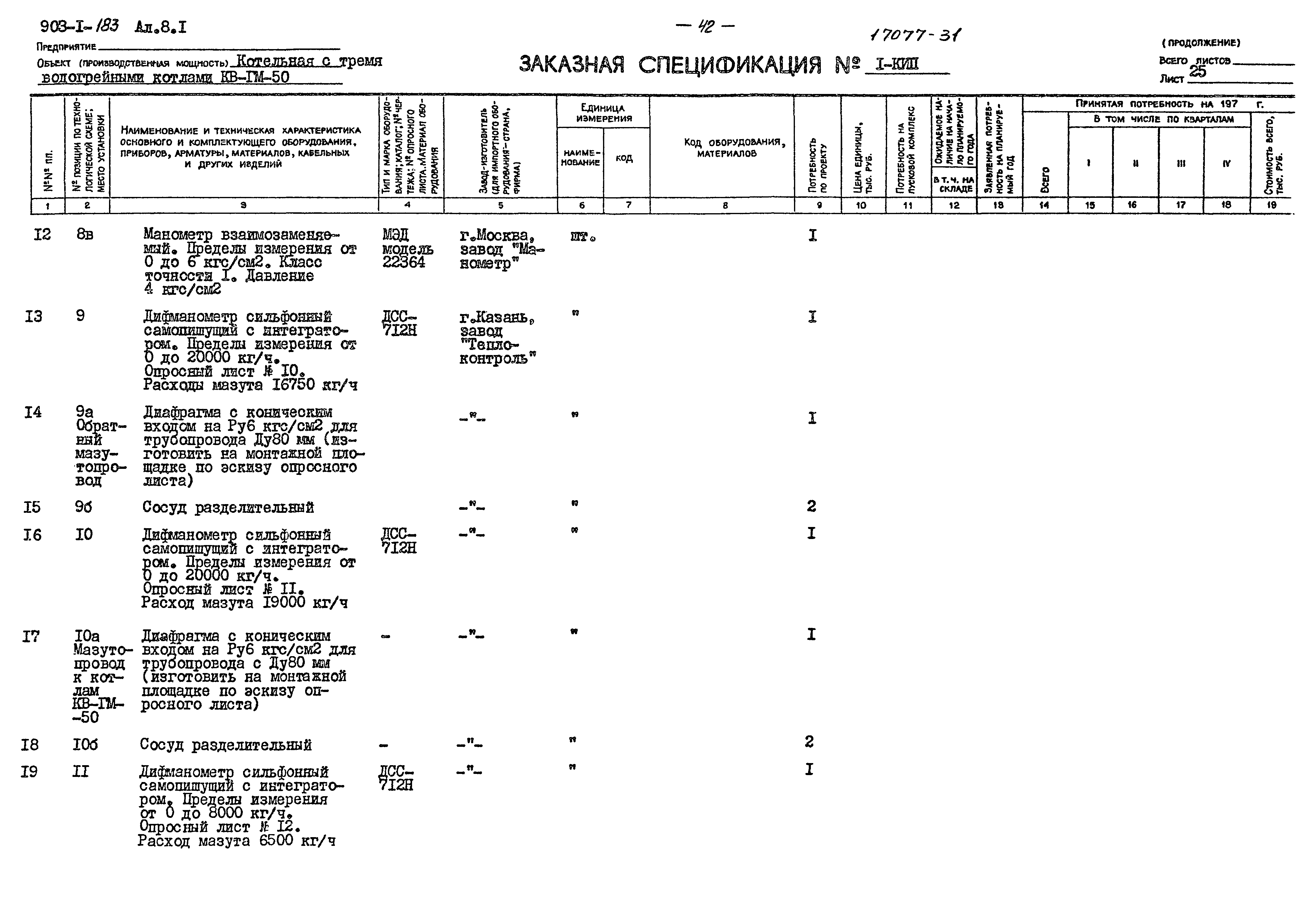 Типовой проект 903-1-183
