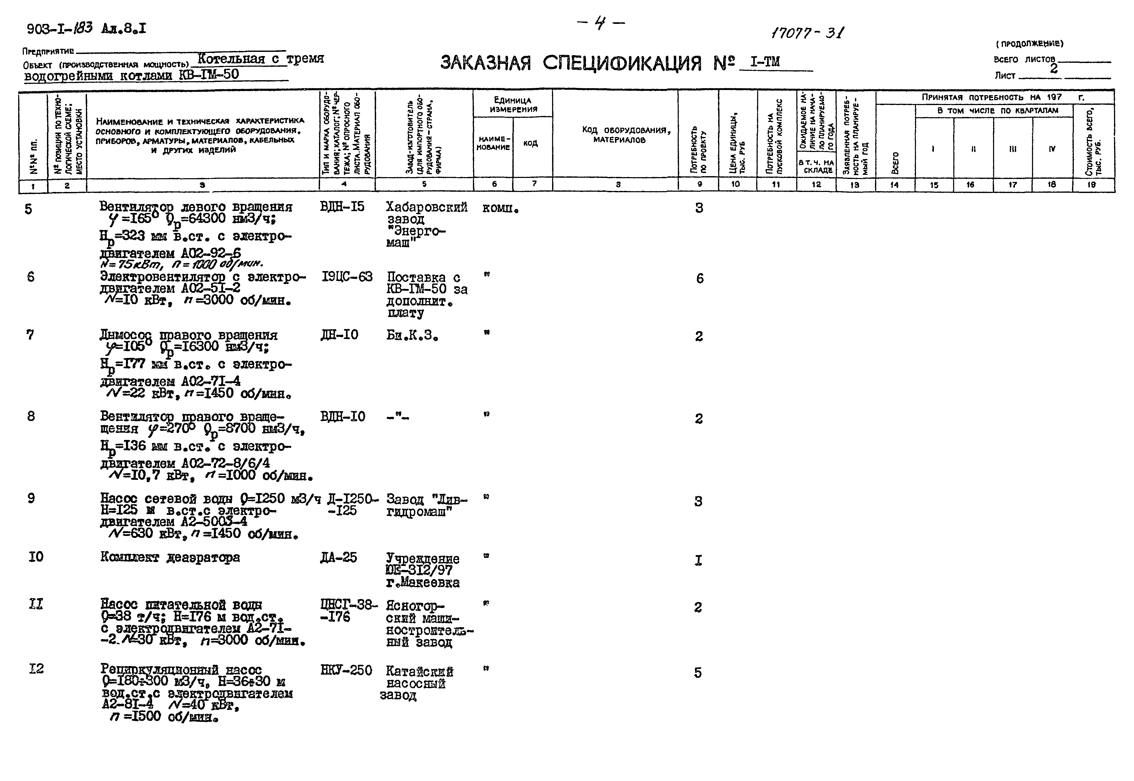 Типовой проект 903-1-183
