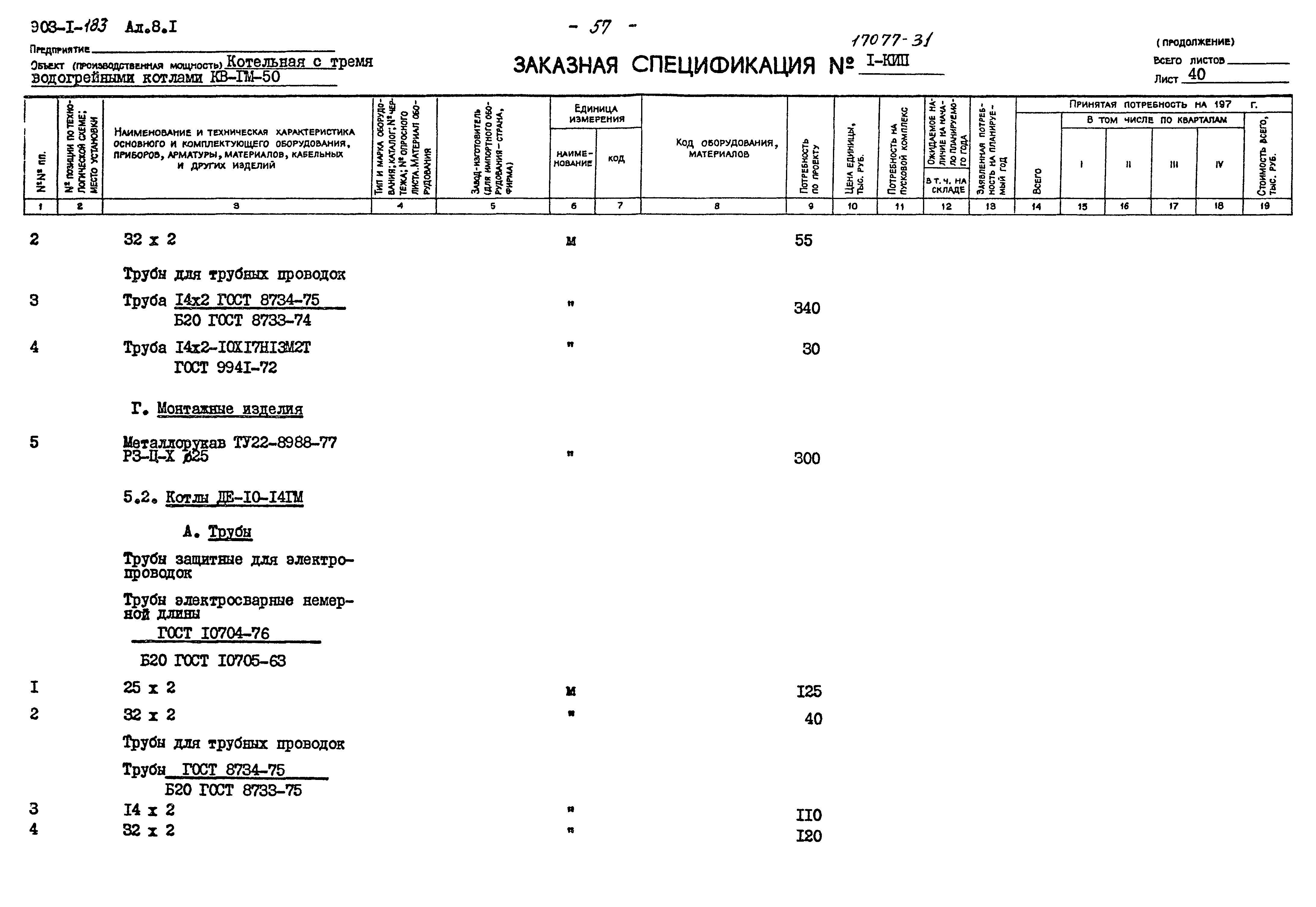 Типовой проект 903-1-183