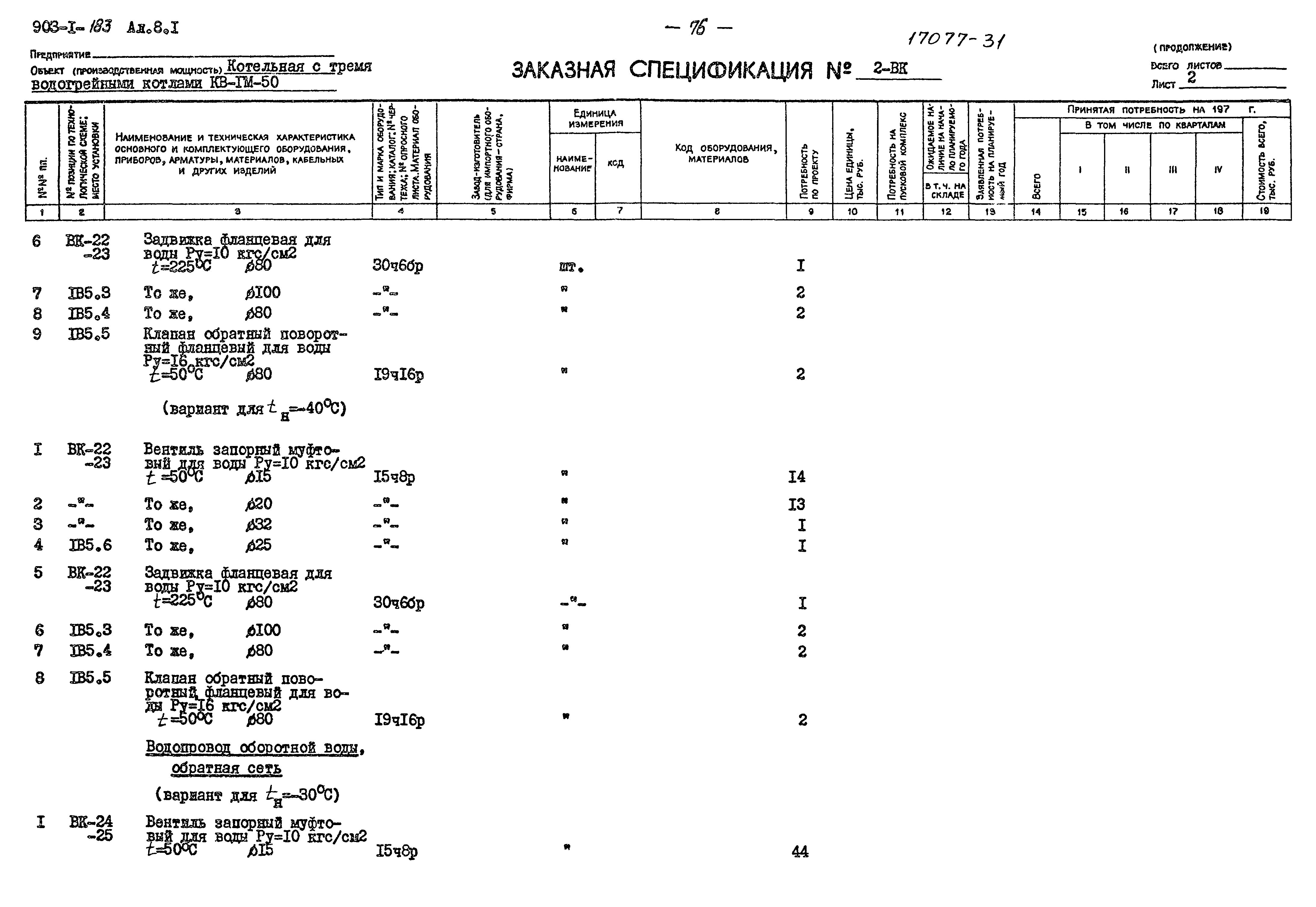 Типовой проект 903-1-183
