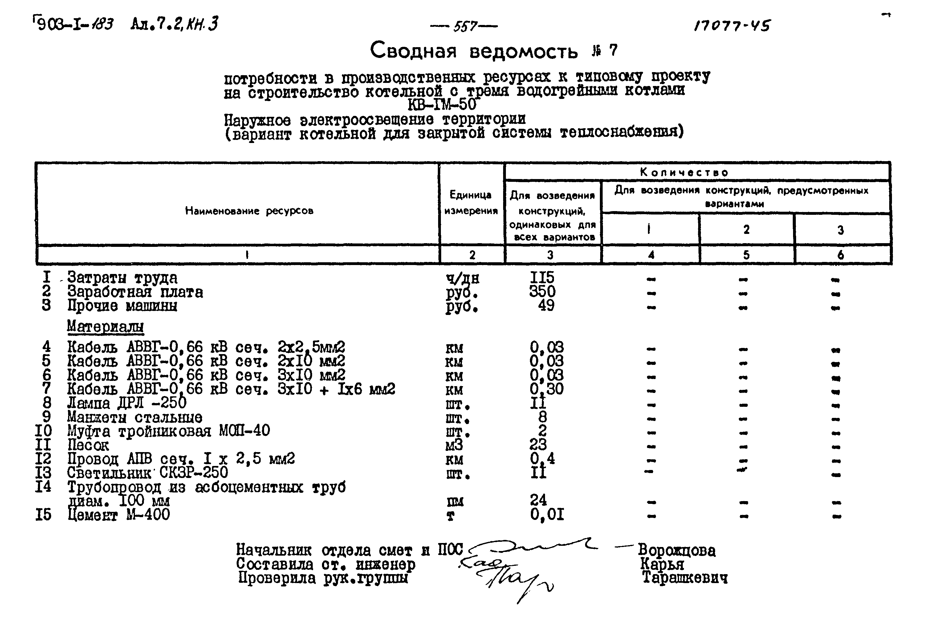 Типовой проект 903-1-183
