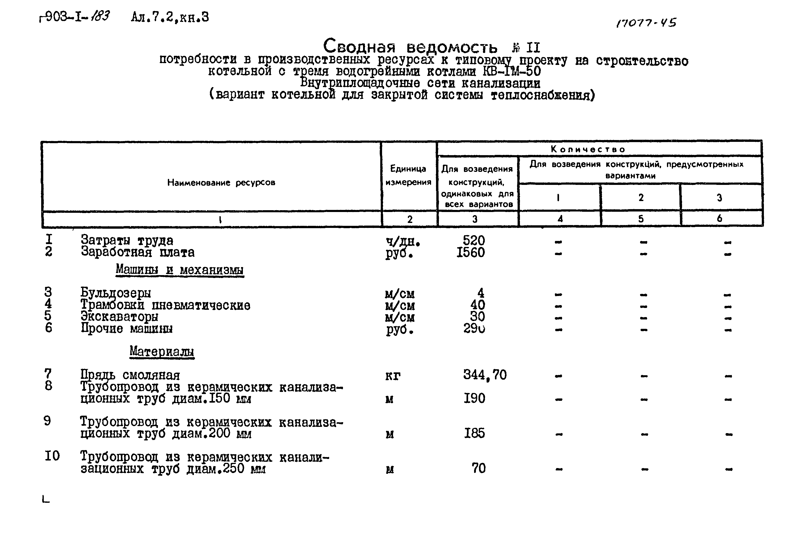 Типовой проект 903-1-183