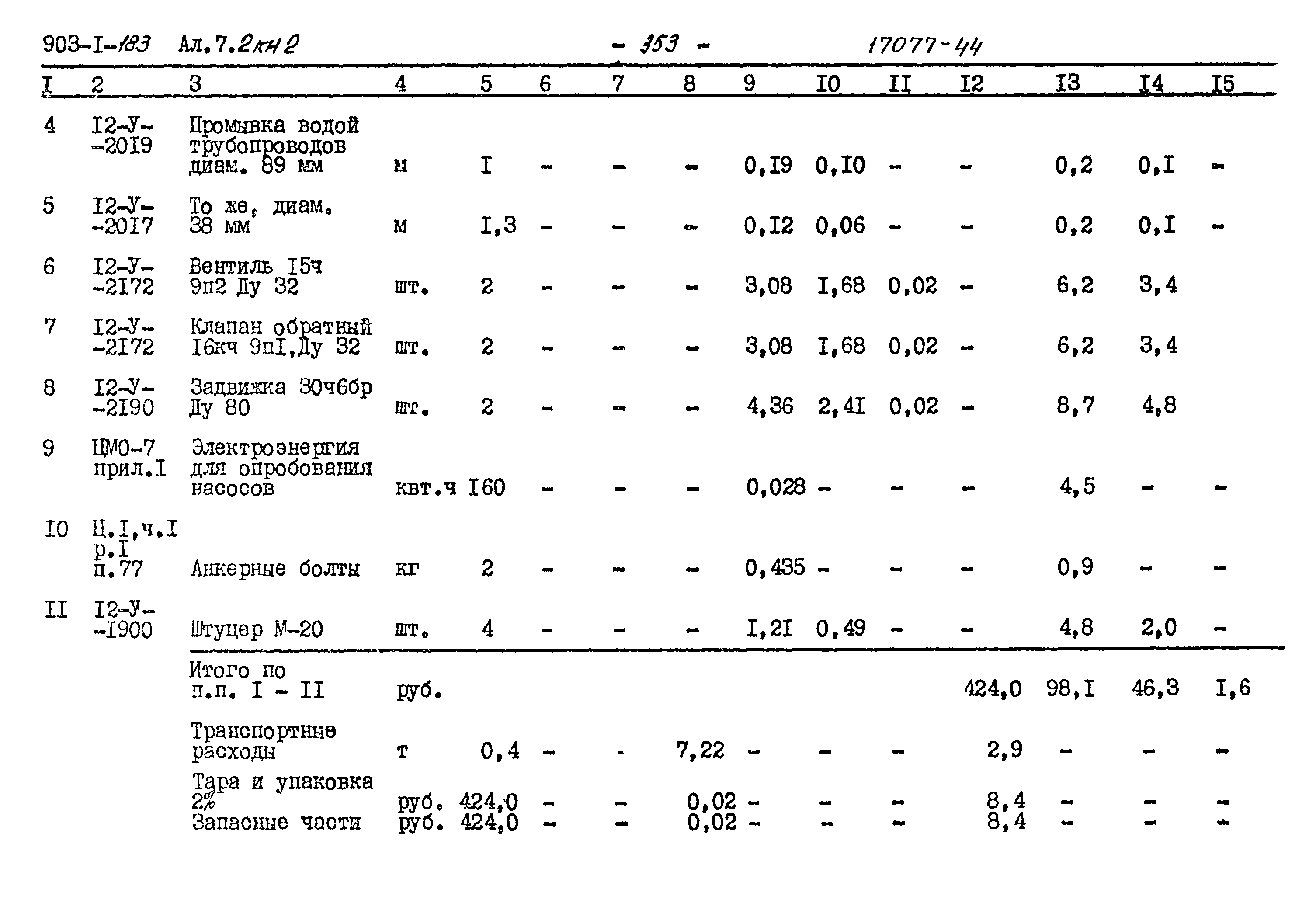 Типовой проект 903-1-183