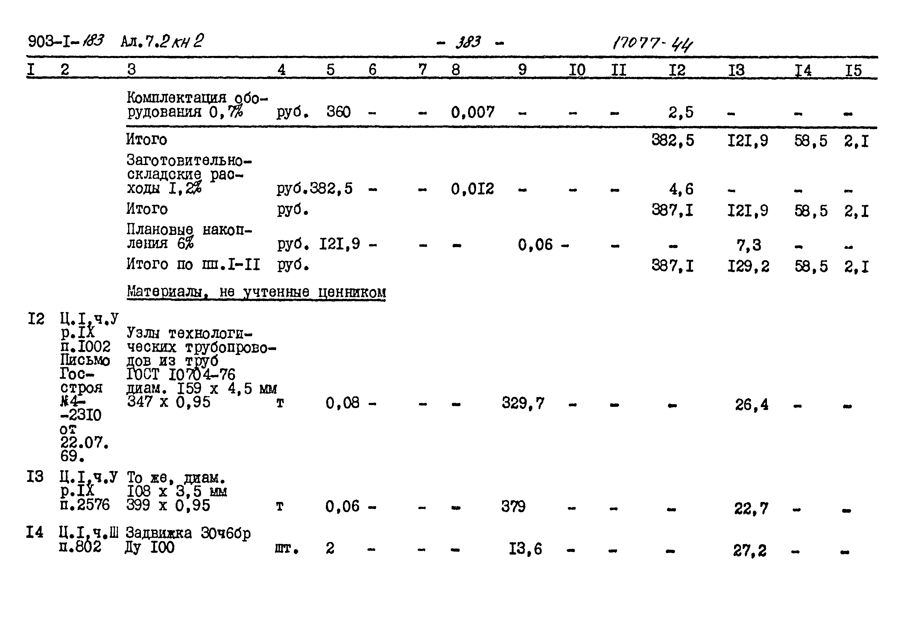 Типовой проект 903-1-183