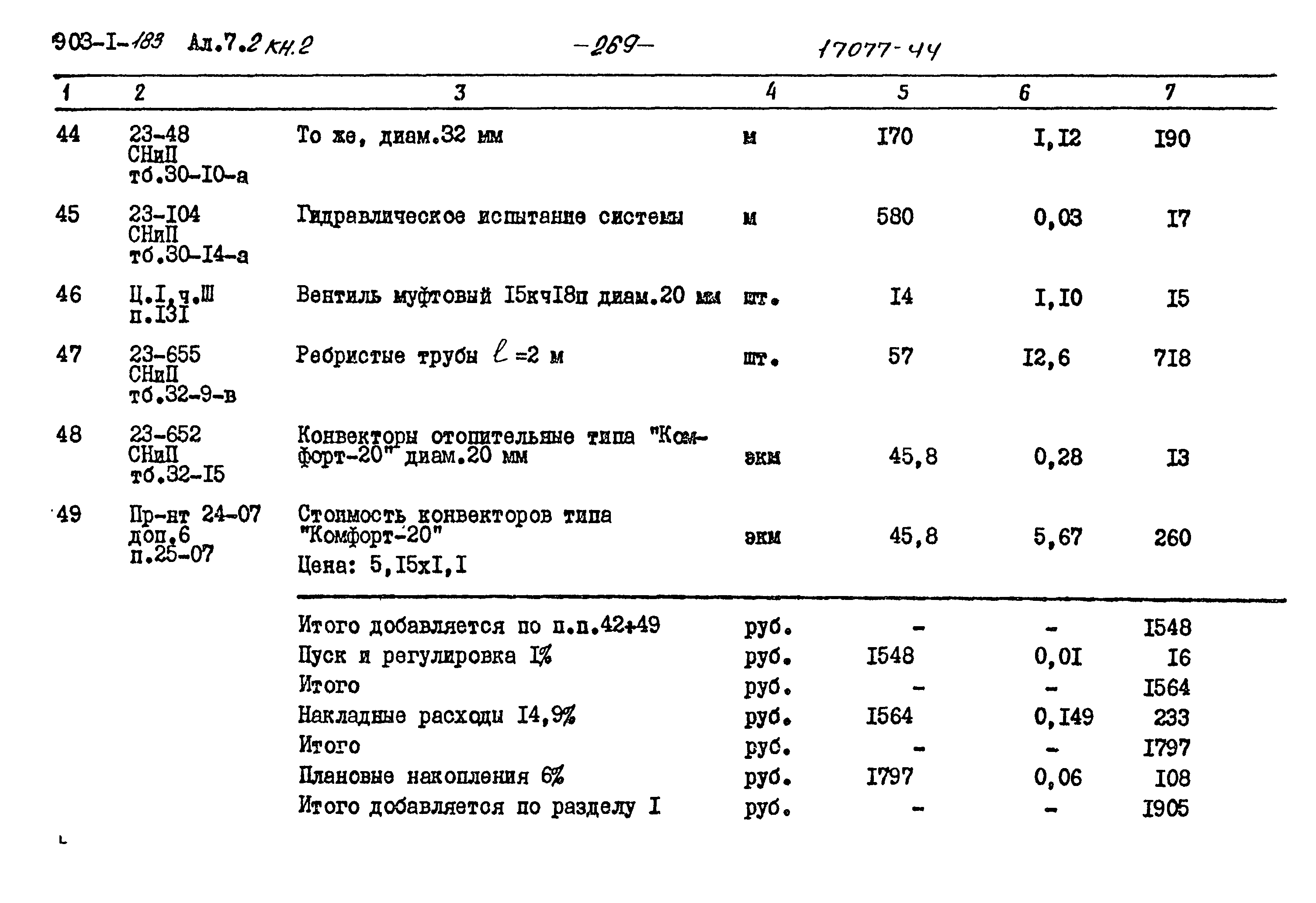 Типовой проект 903-1-183