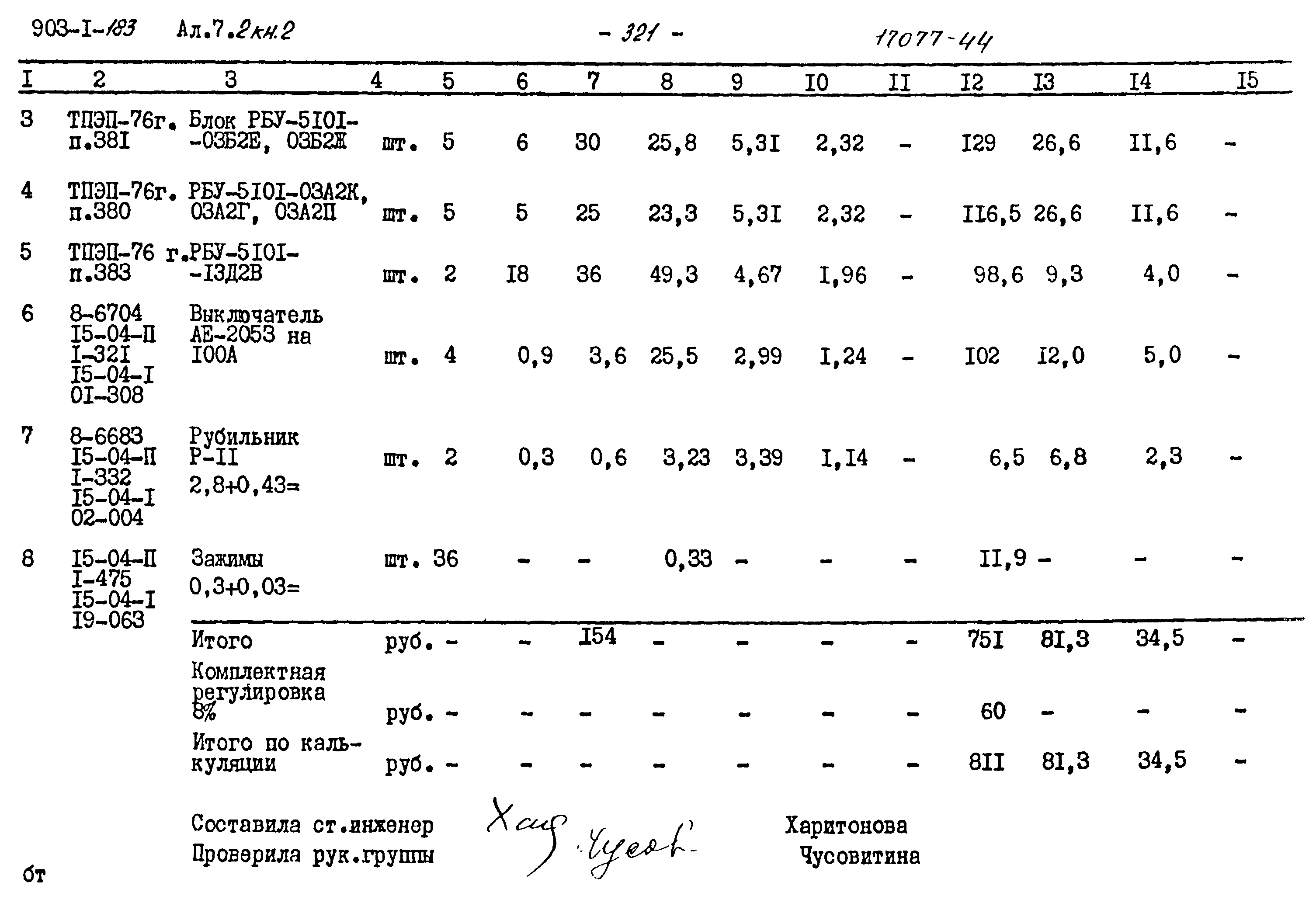 Типовой проект 903-1-183