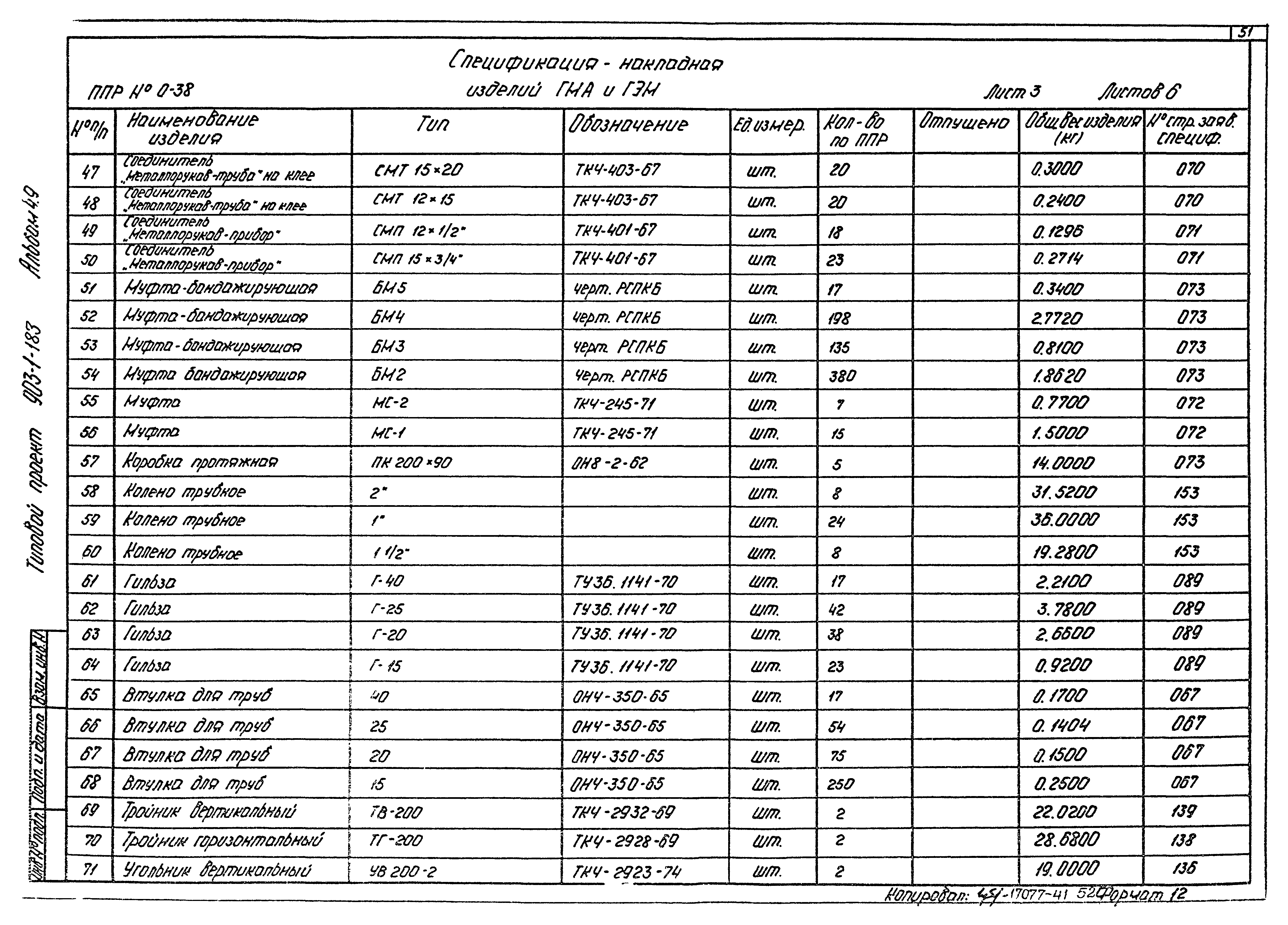 Типовой проект 903-1-183