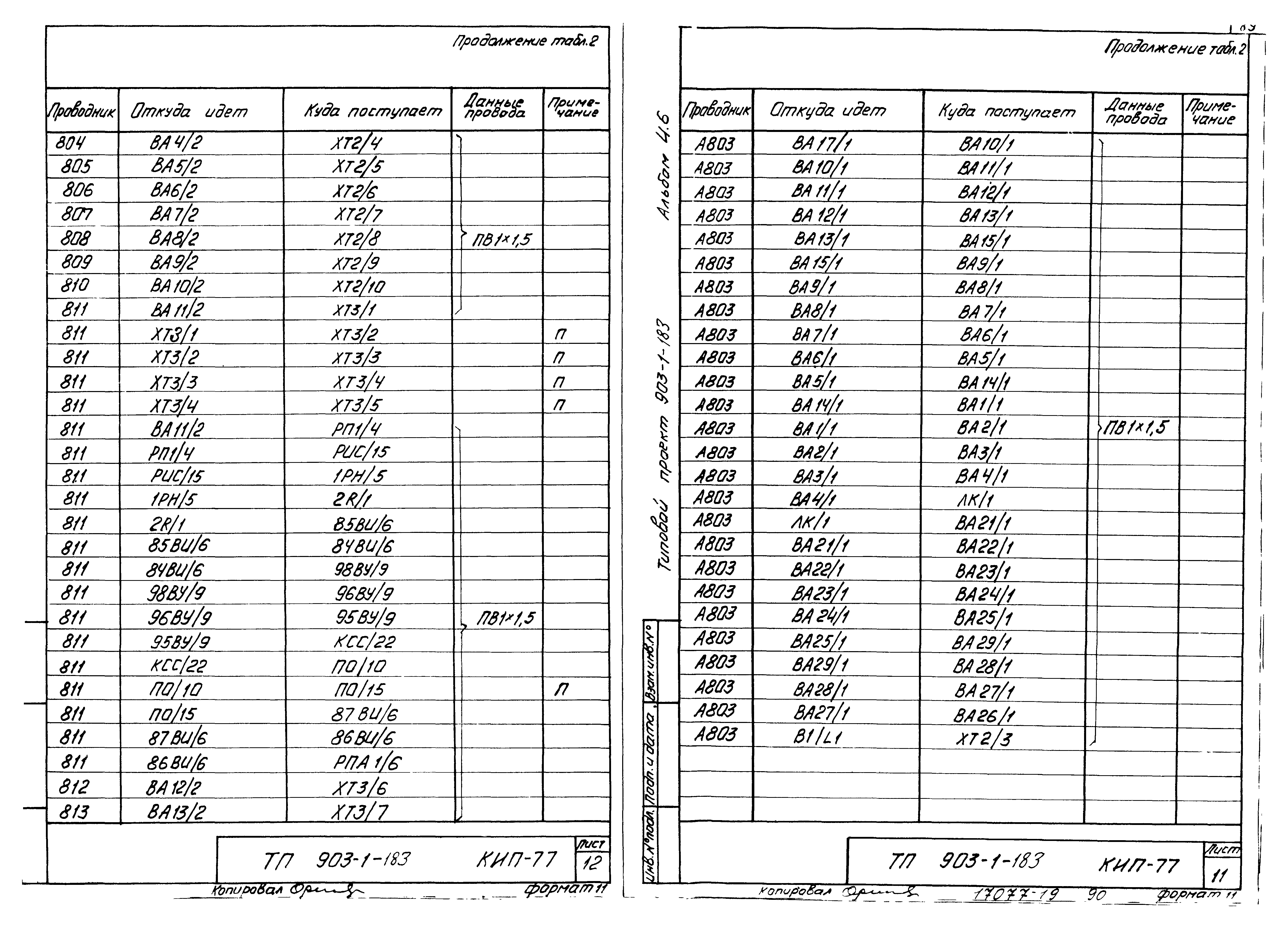 Типовой проект 903-1-183