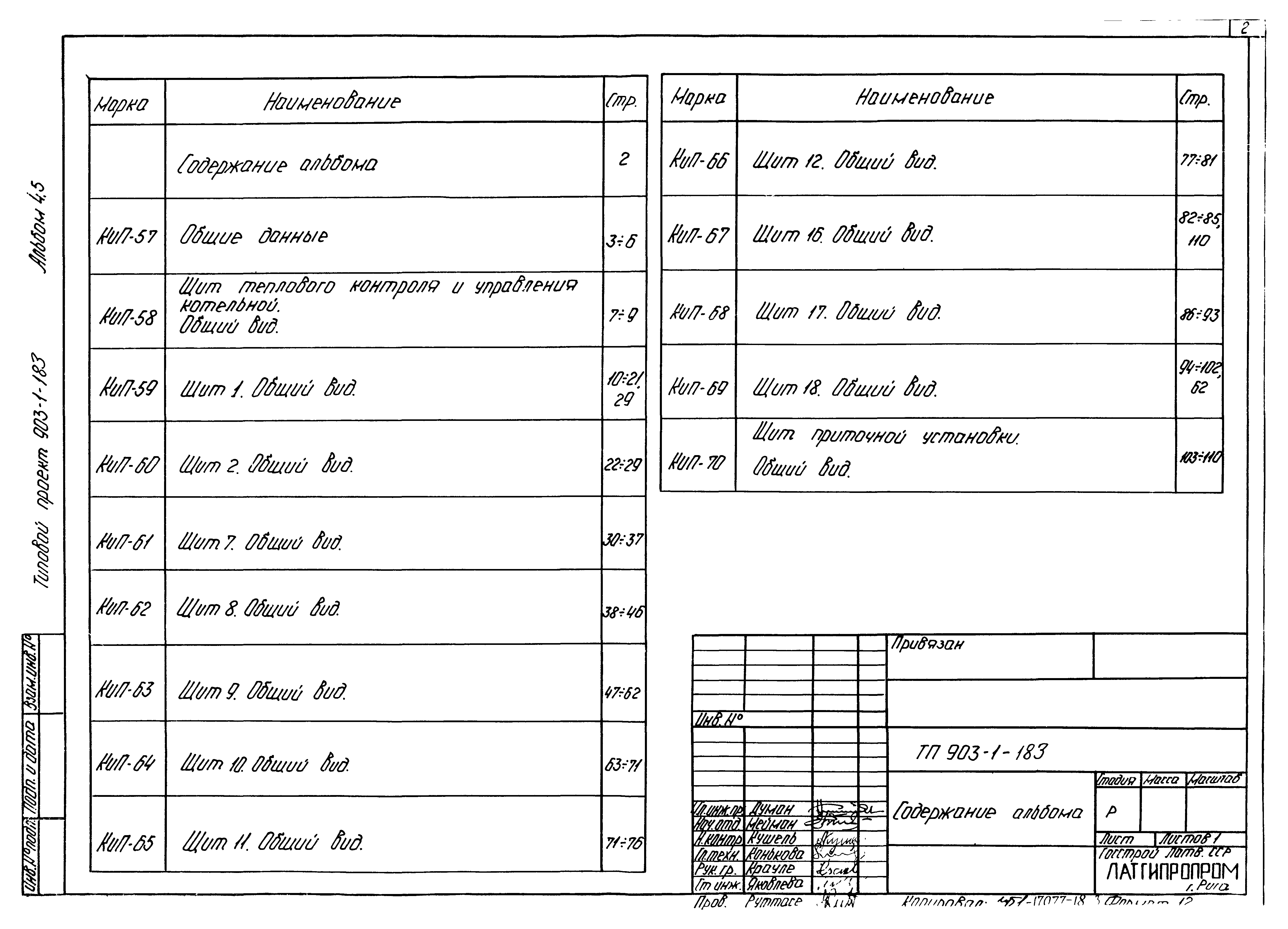 Типовой проект 903-1-183