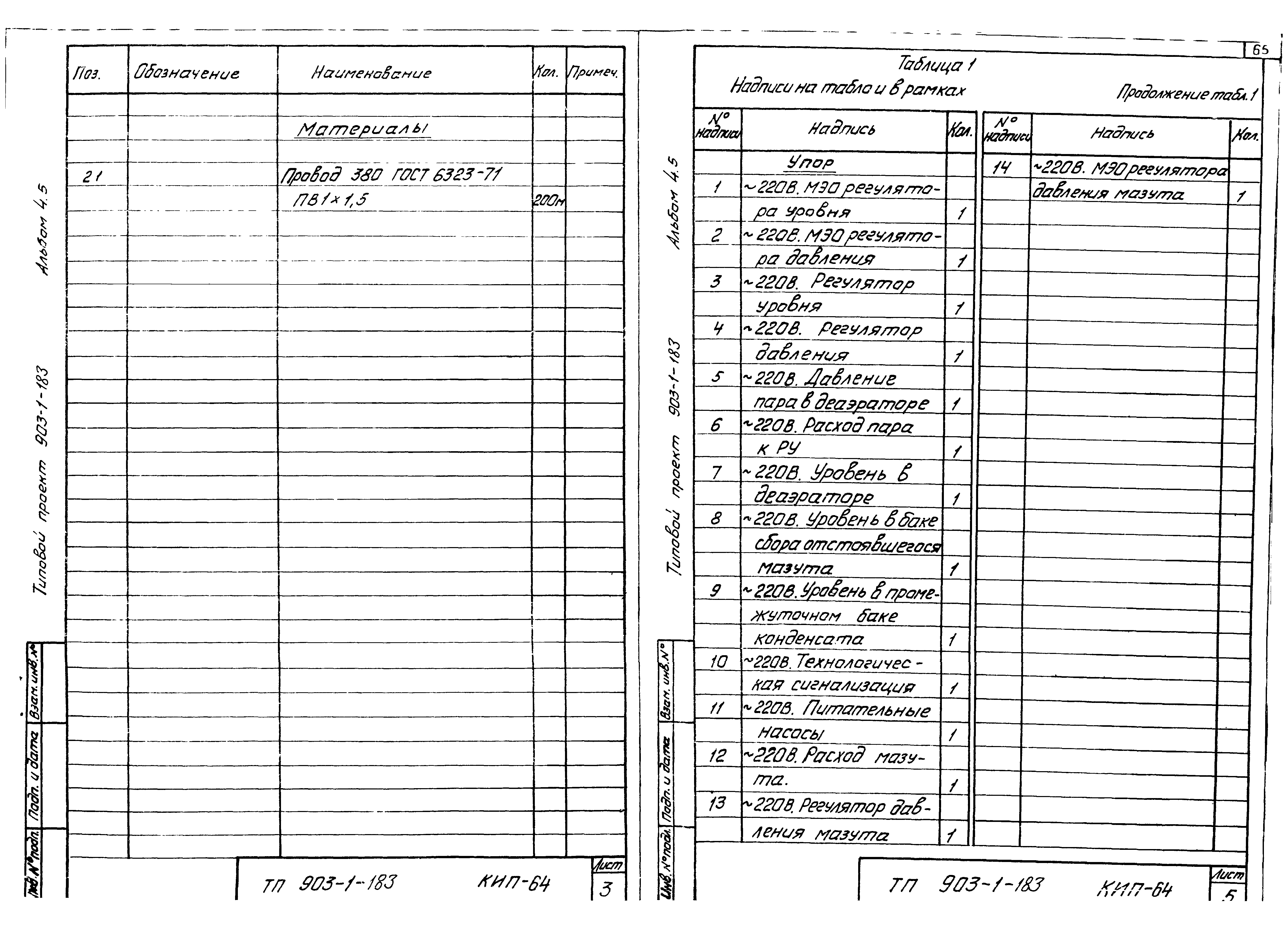 Типовой проект 903-1-183
