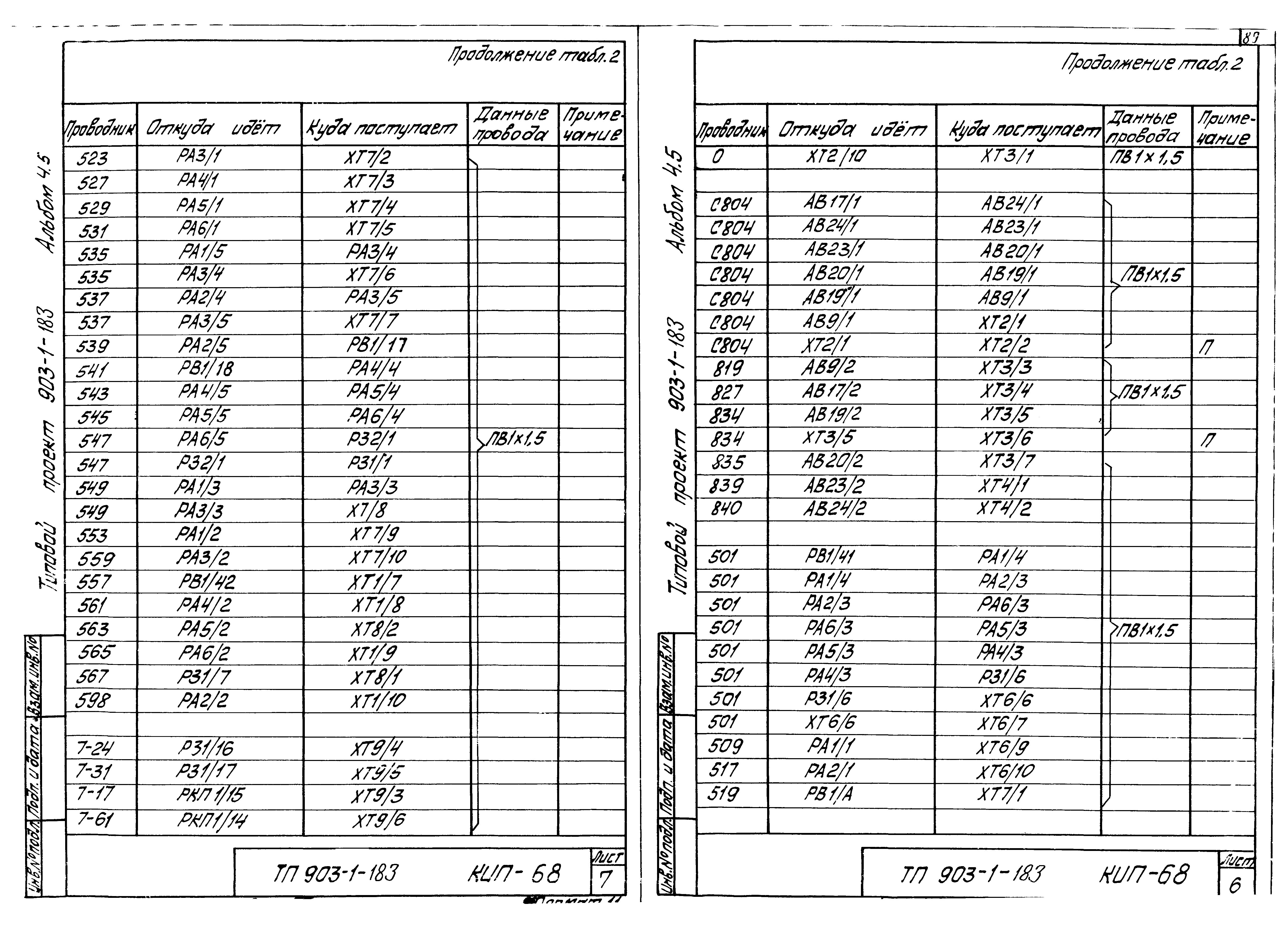 Типовой проект 903-1-183