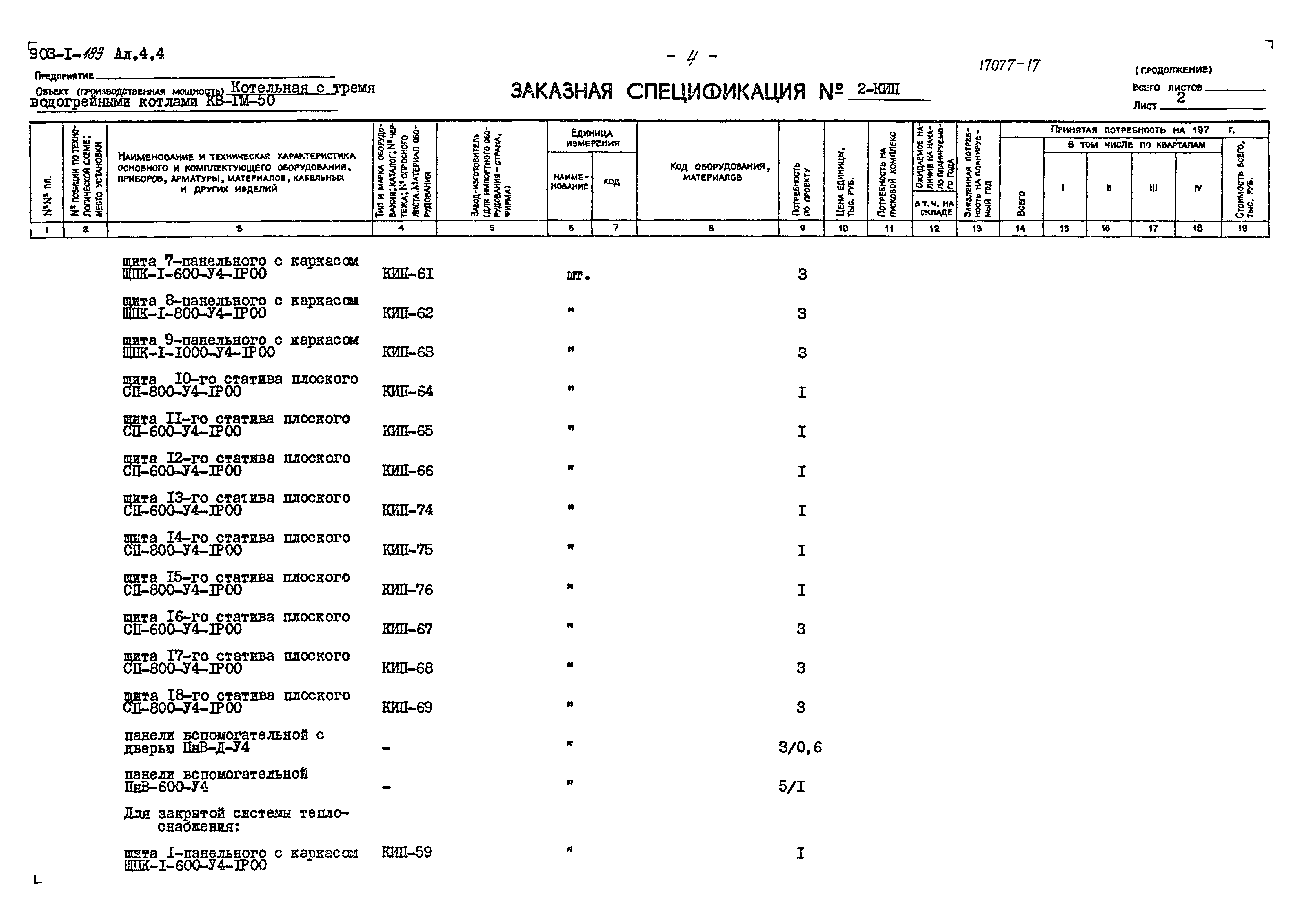 Типовой проект 903-1-183