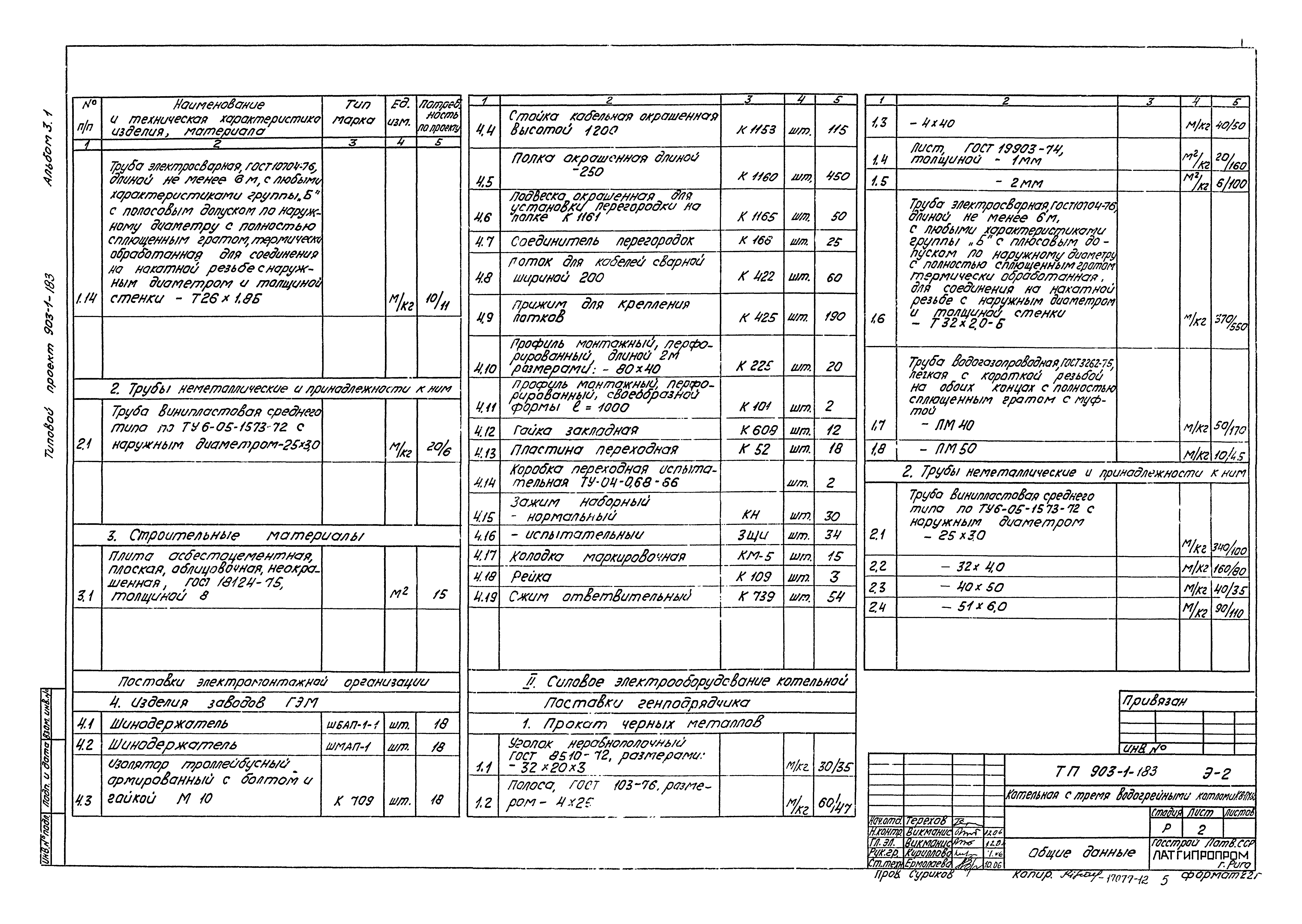 Типовой проект 903-1-183