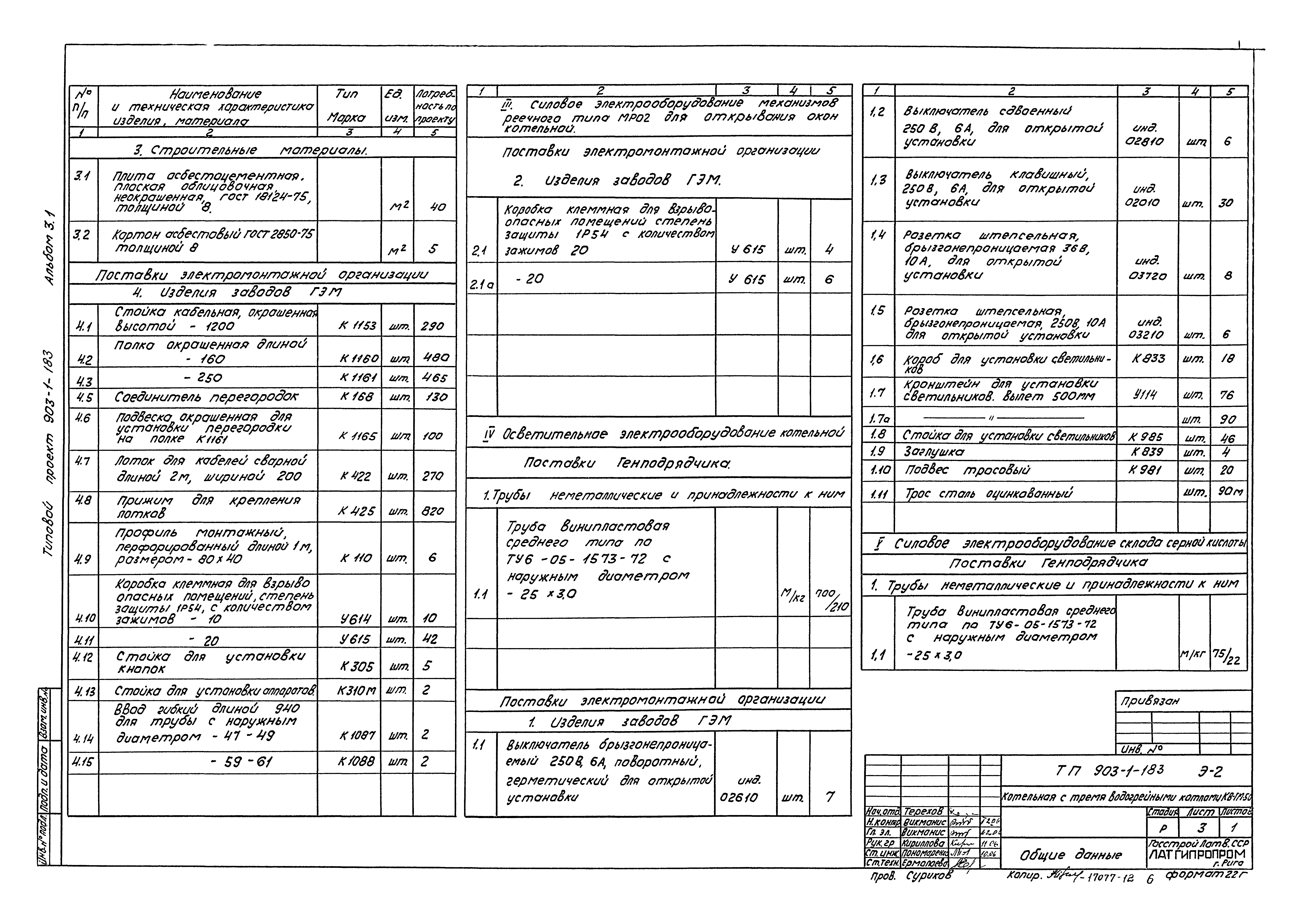 Типовой проект 903-1-183