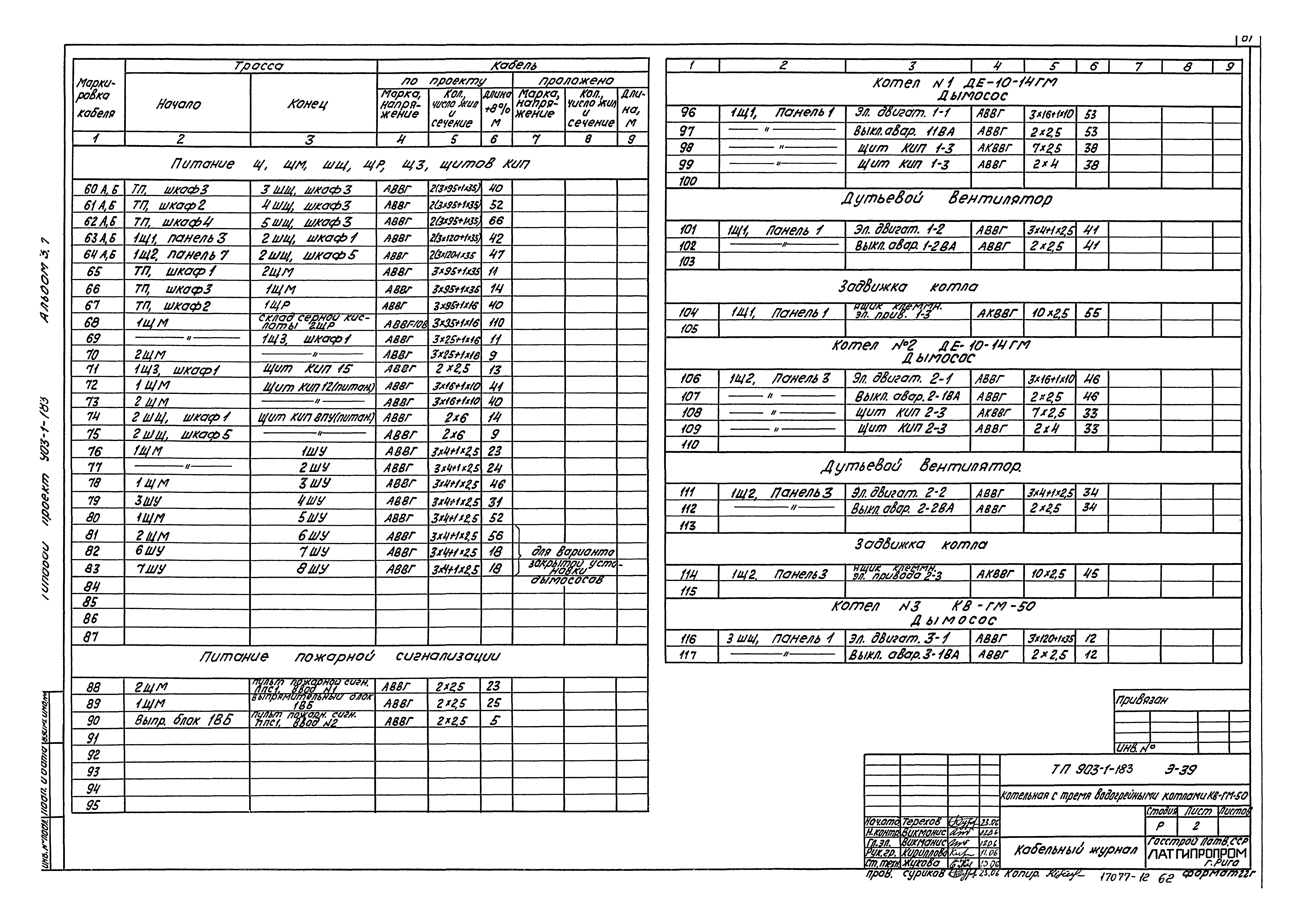 Типовой проект 903-1-183
