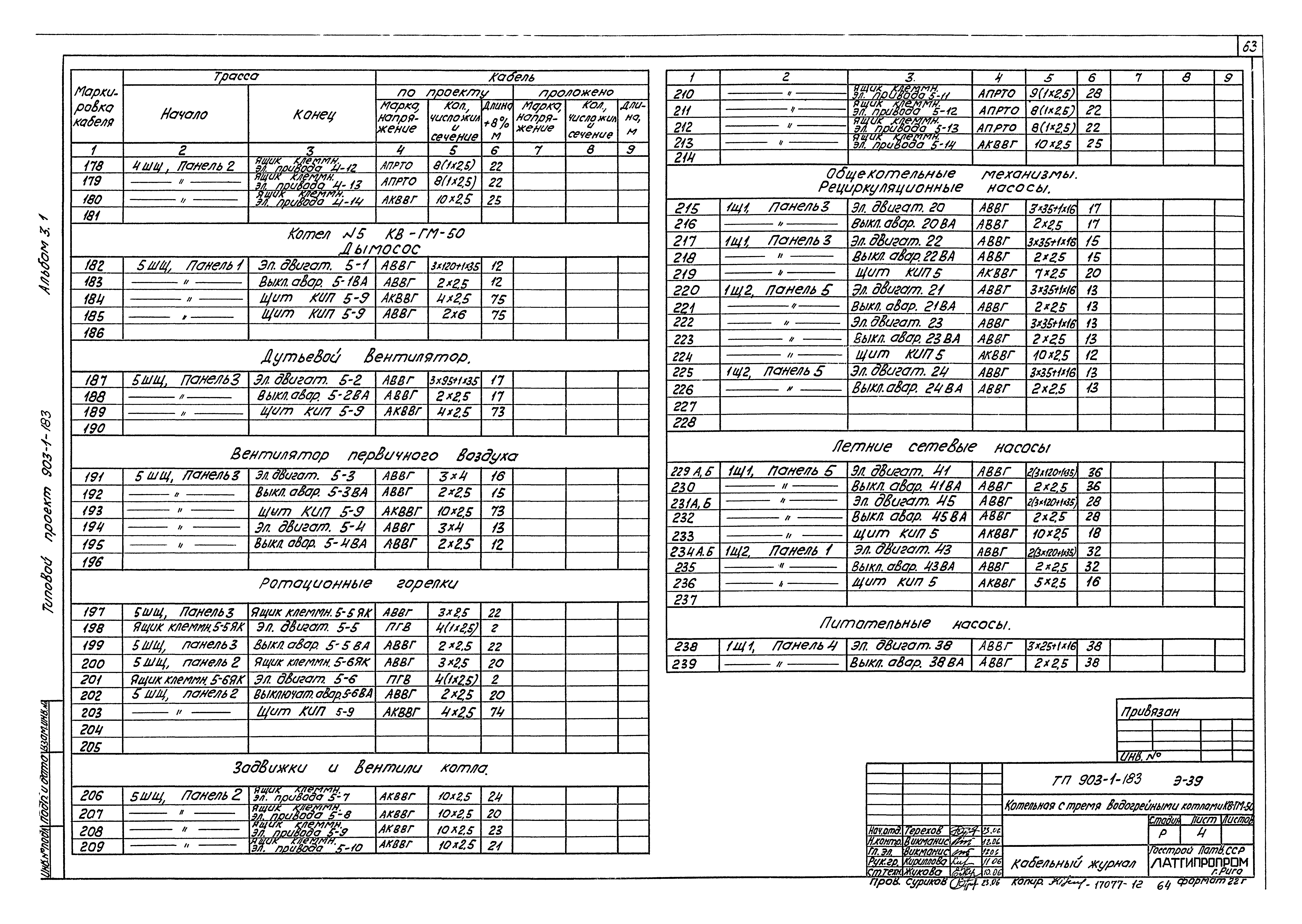 Типовой проект 903-1-183