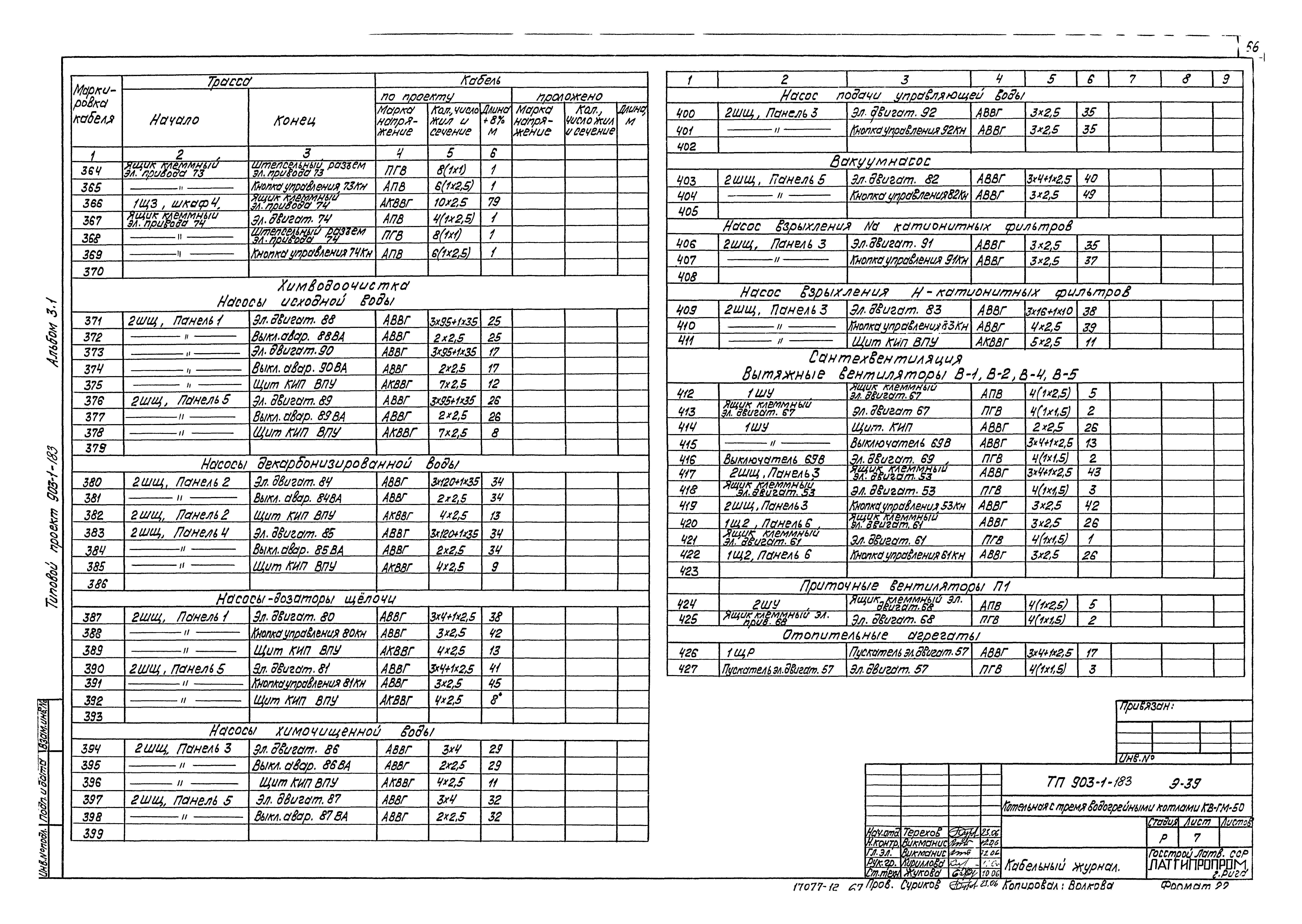 Типовой проект 903-1-183