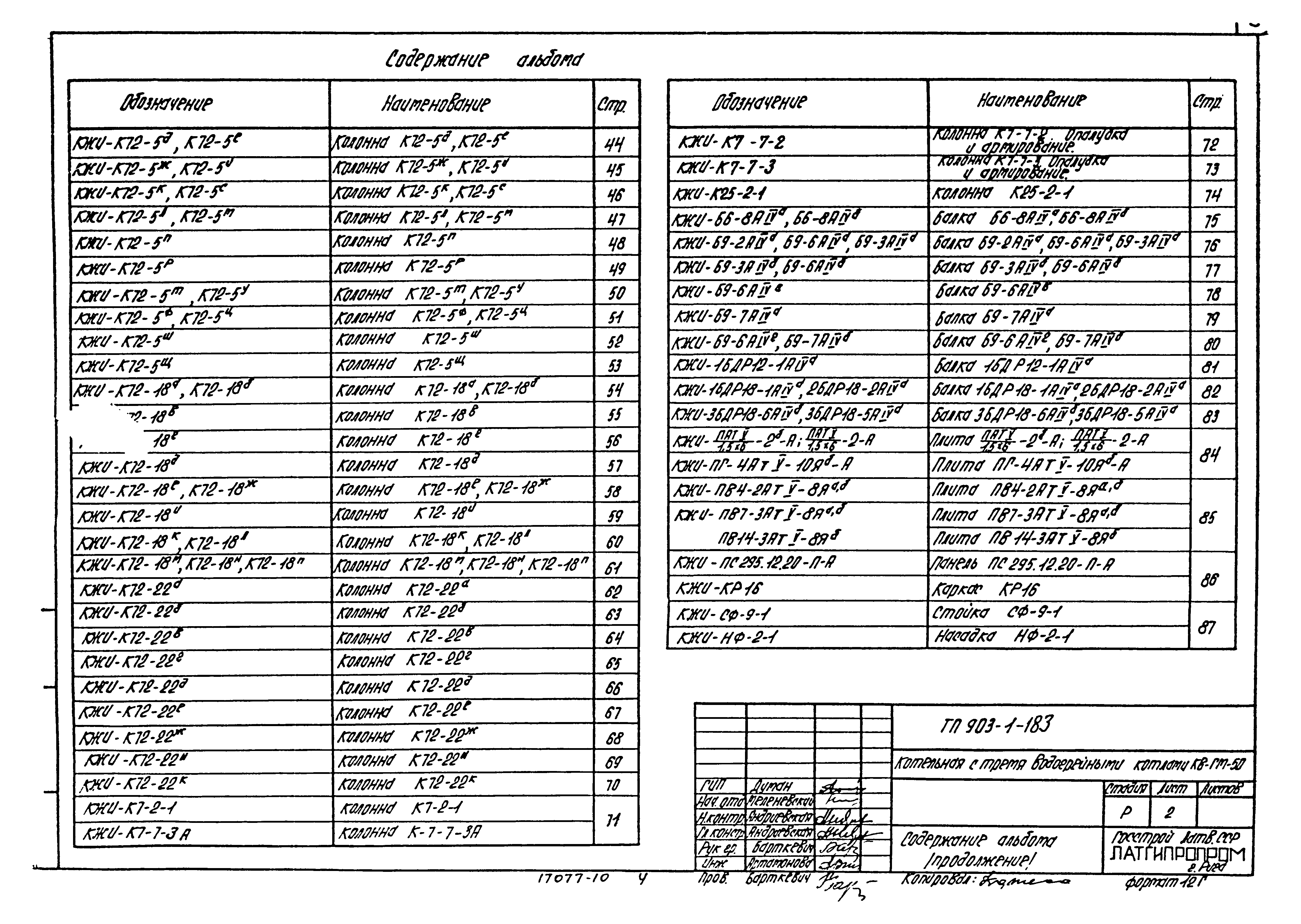 Типовой проект 903-1-183