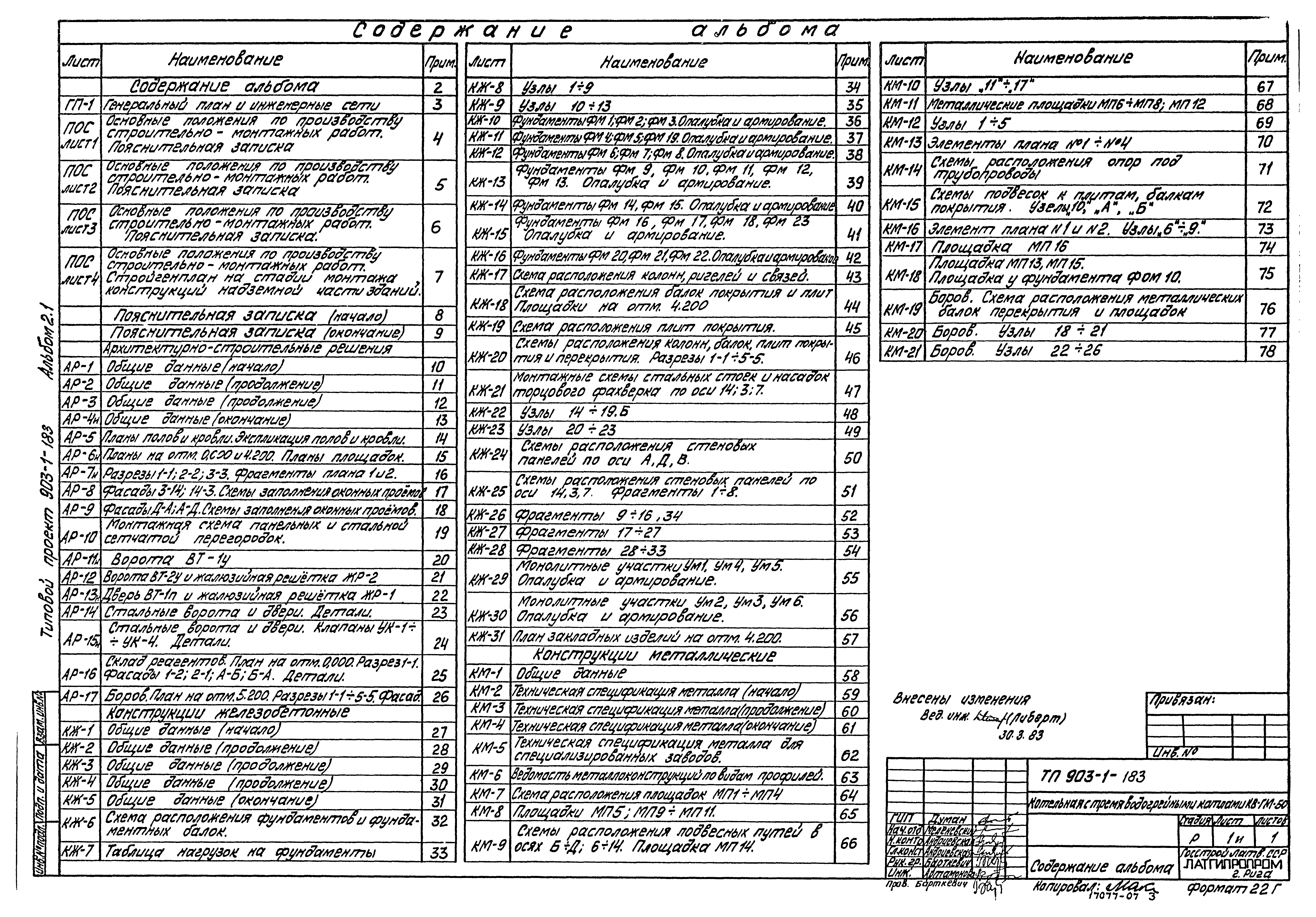 Типовой проект 903-1-183