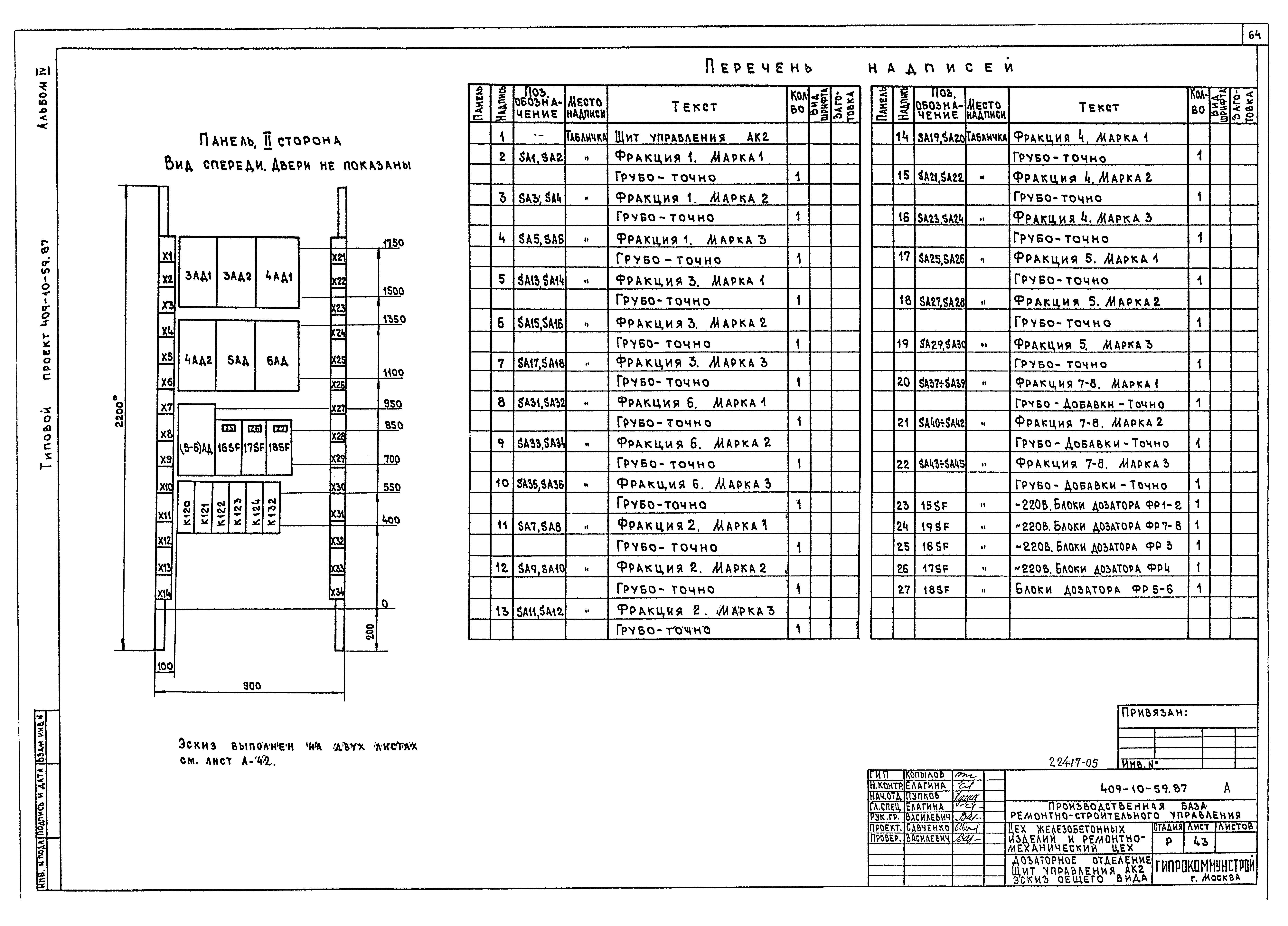 Типовой проект 409-10-59.87