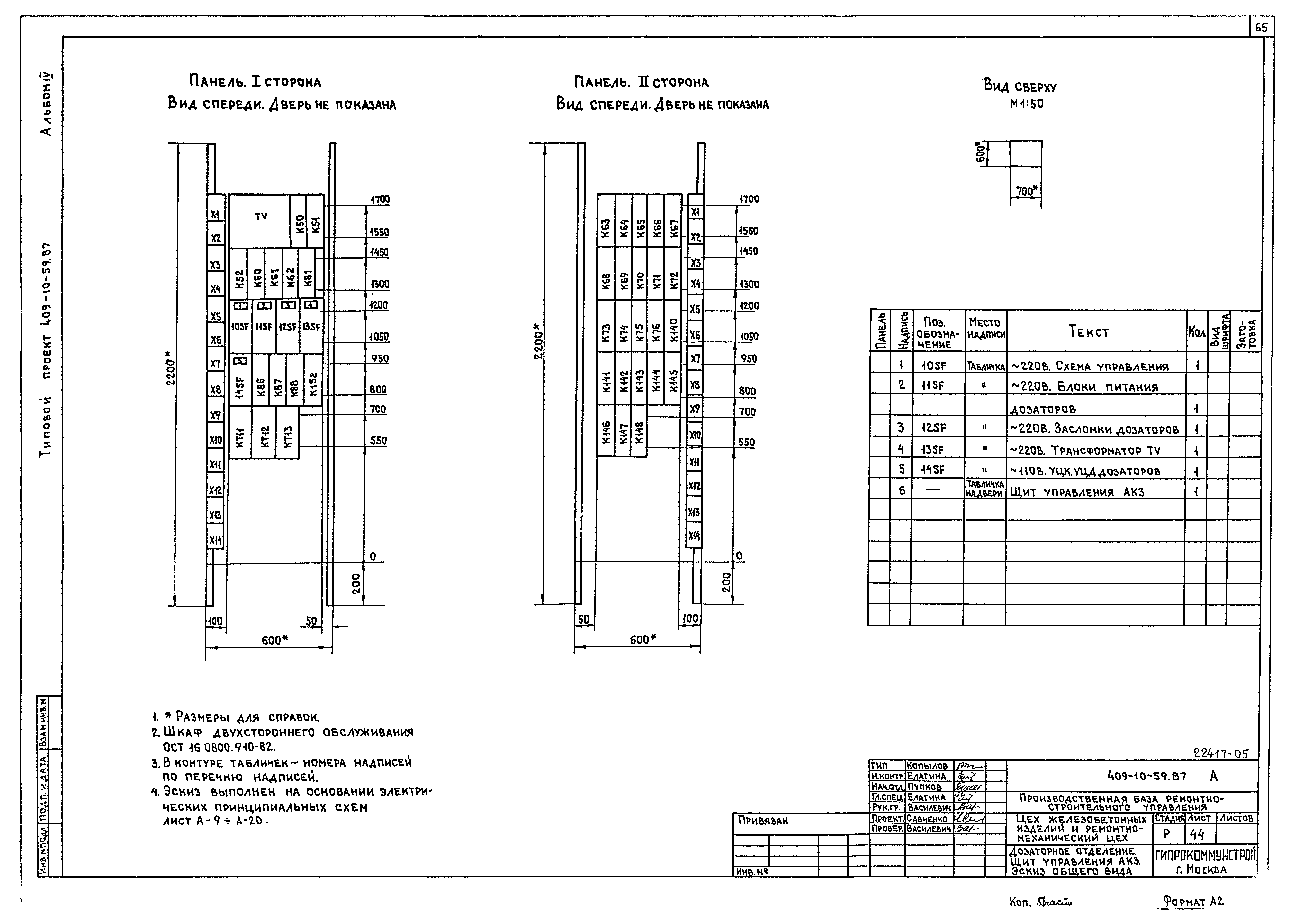 Типовой проект 409-10-59.87