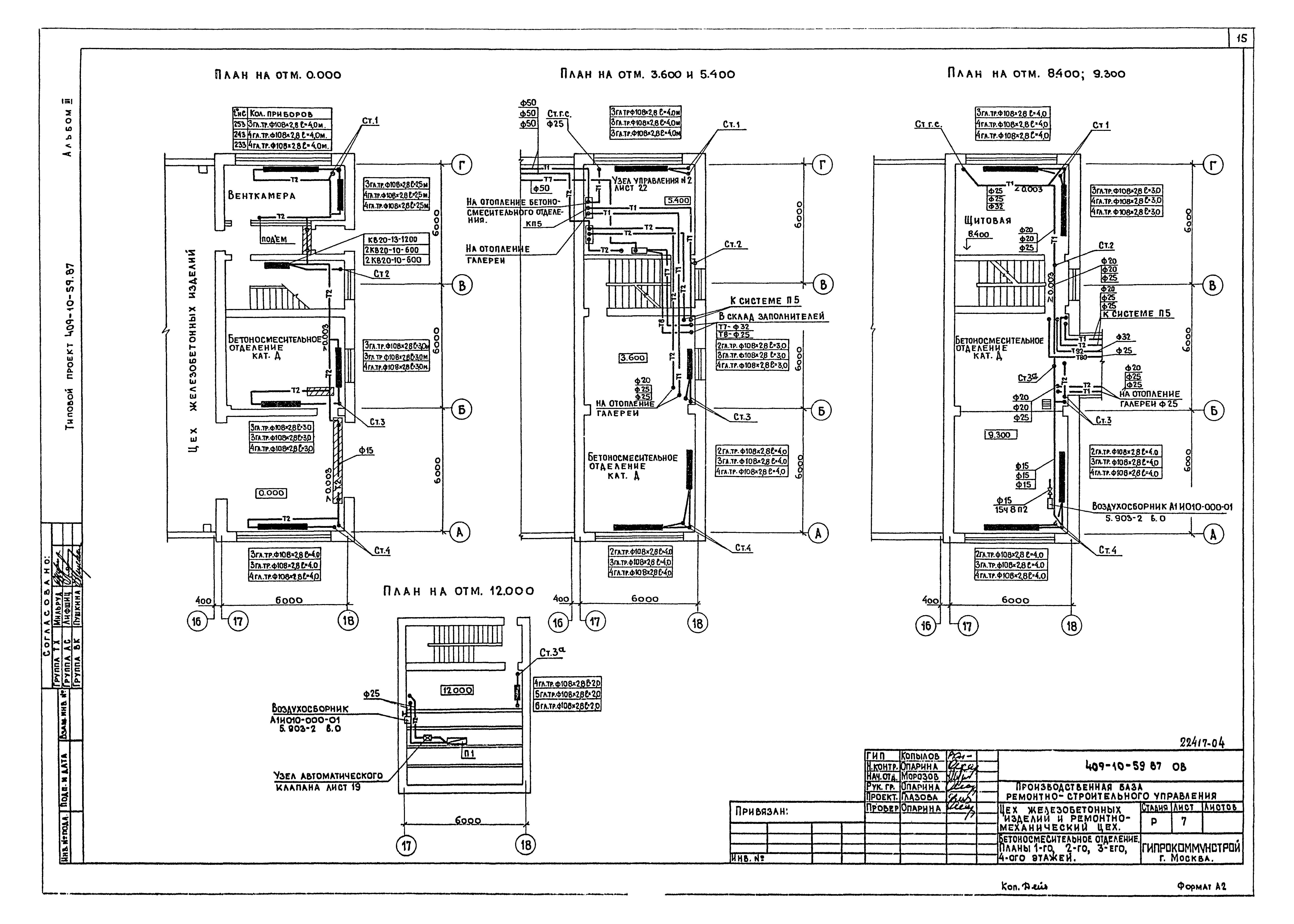 Типовой проект 409-10-59.87