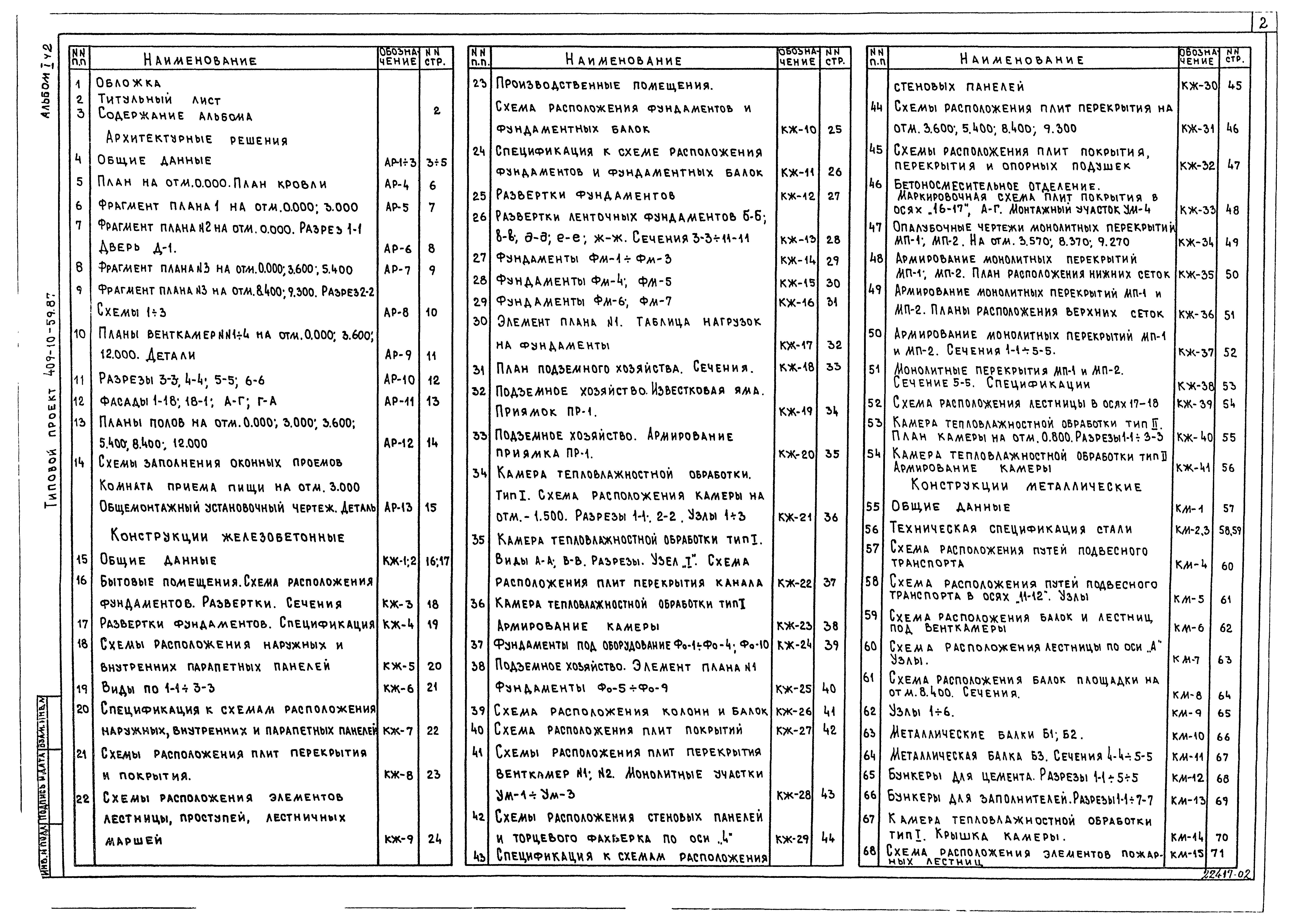 Типовой проект 409-10-59.87