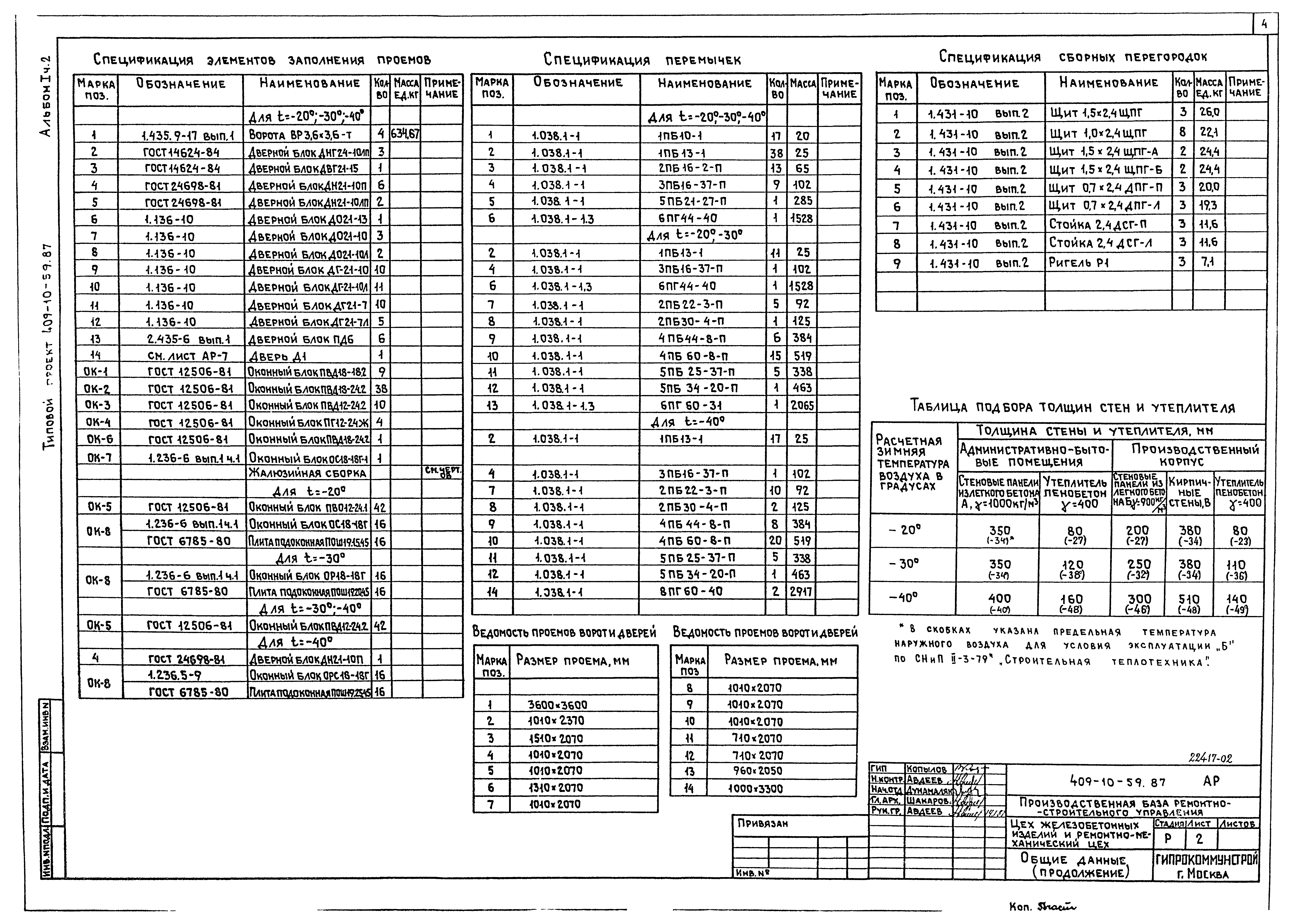 Типовой проект 409-10-59.87