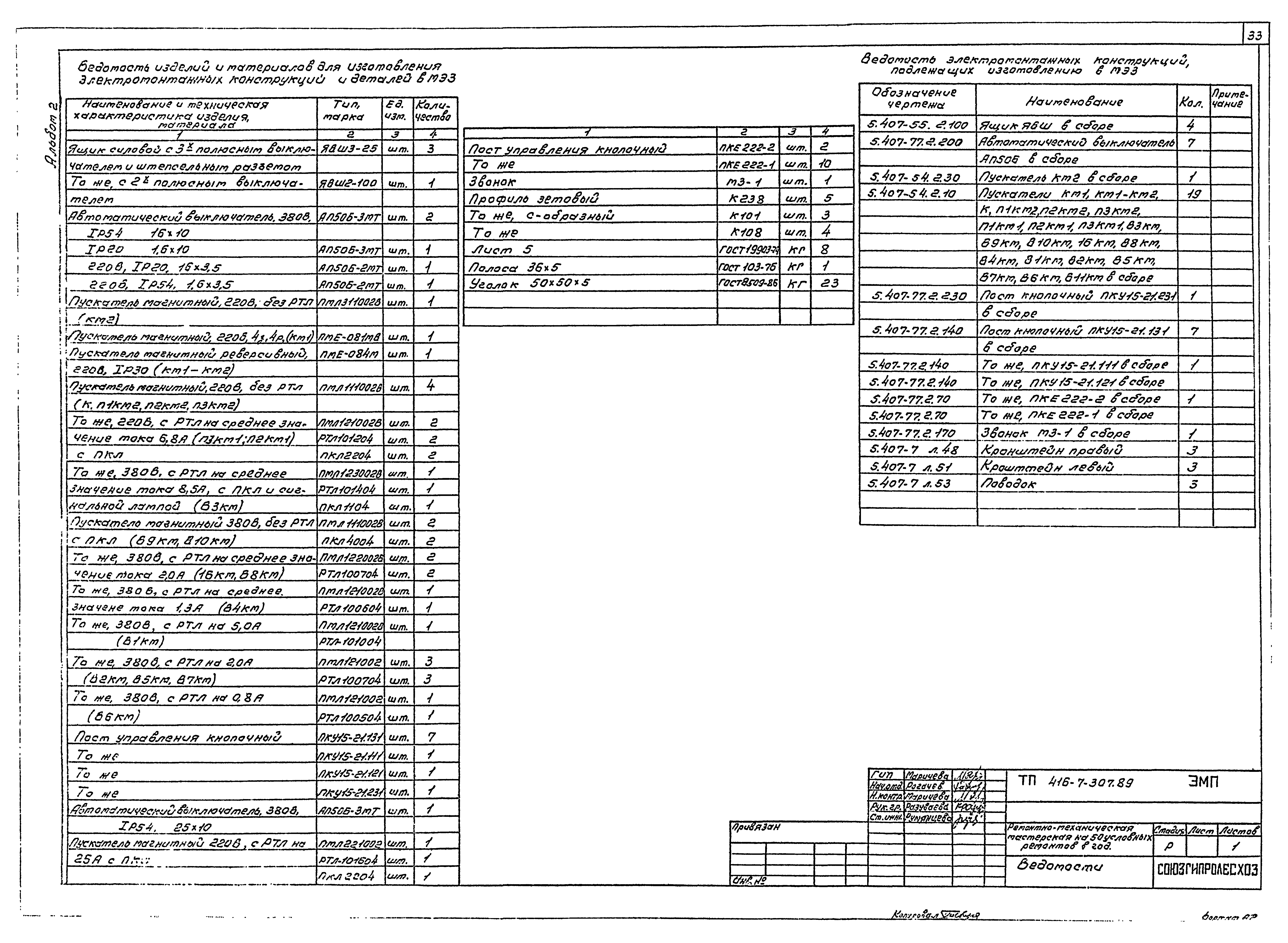 Типовой проект 416-7-307.89