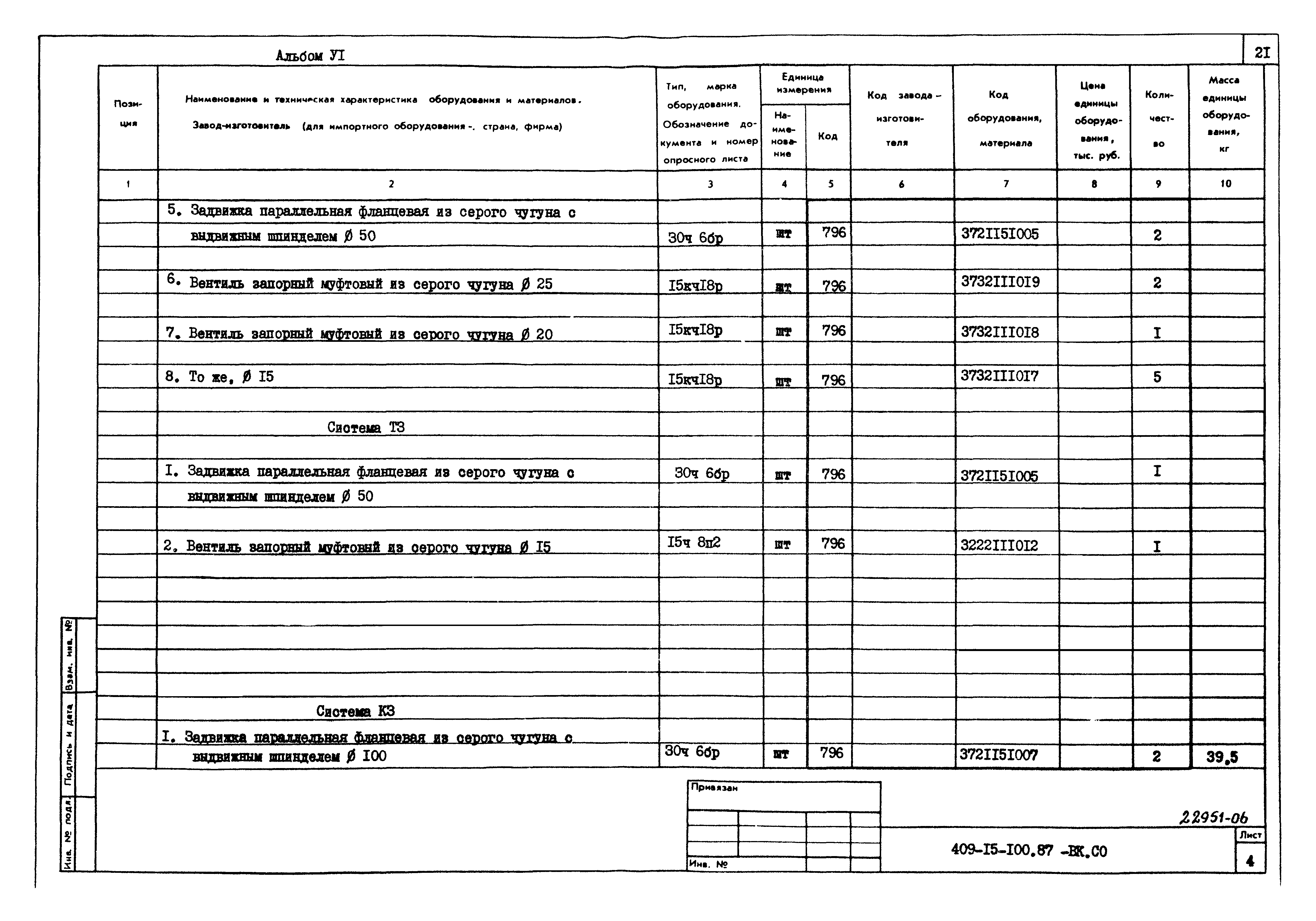 Типовой проект 409-15-100.87