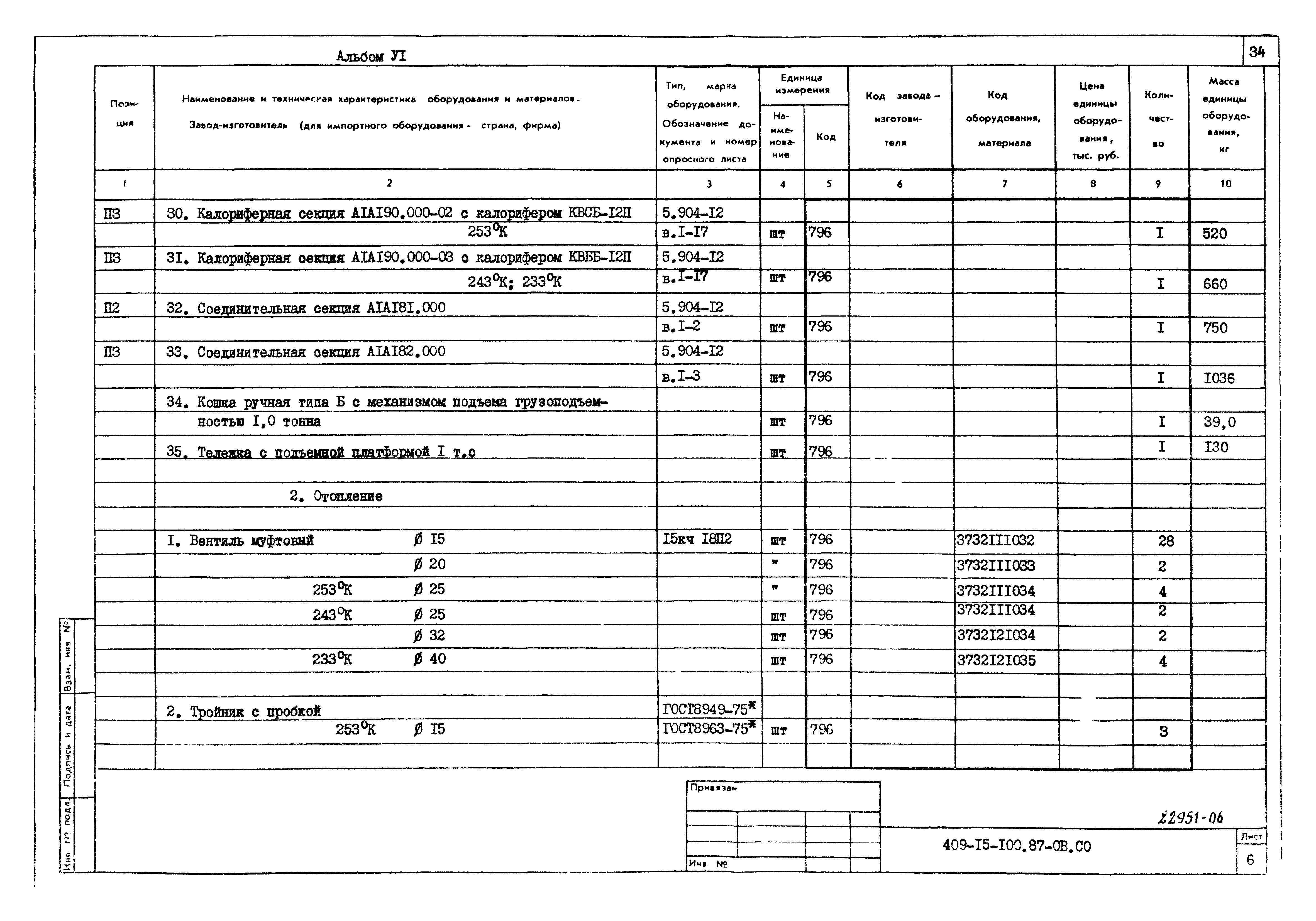 Типовой проект 409-15-100.87