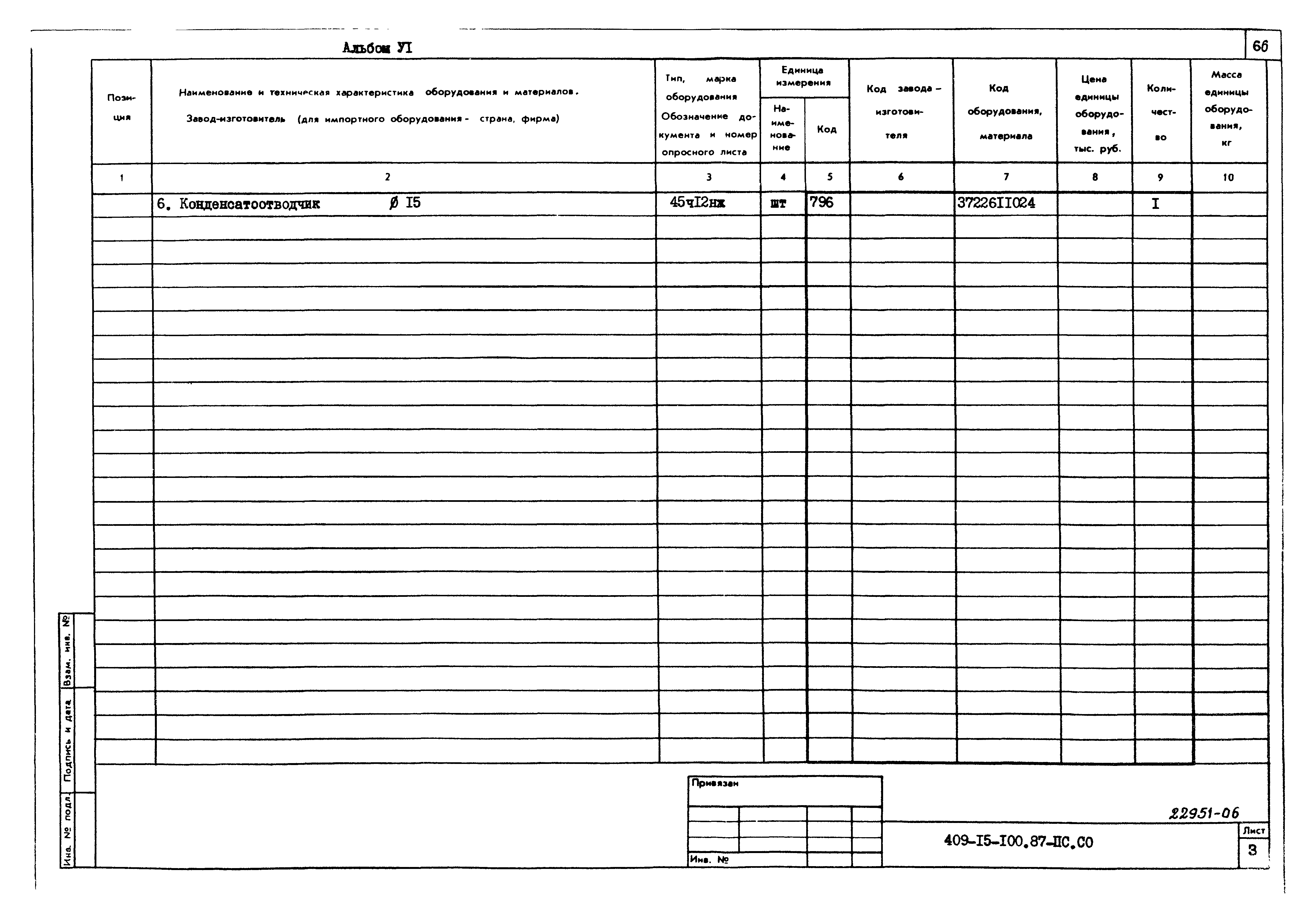 Типовой проект 409-15-100.87