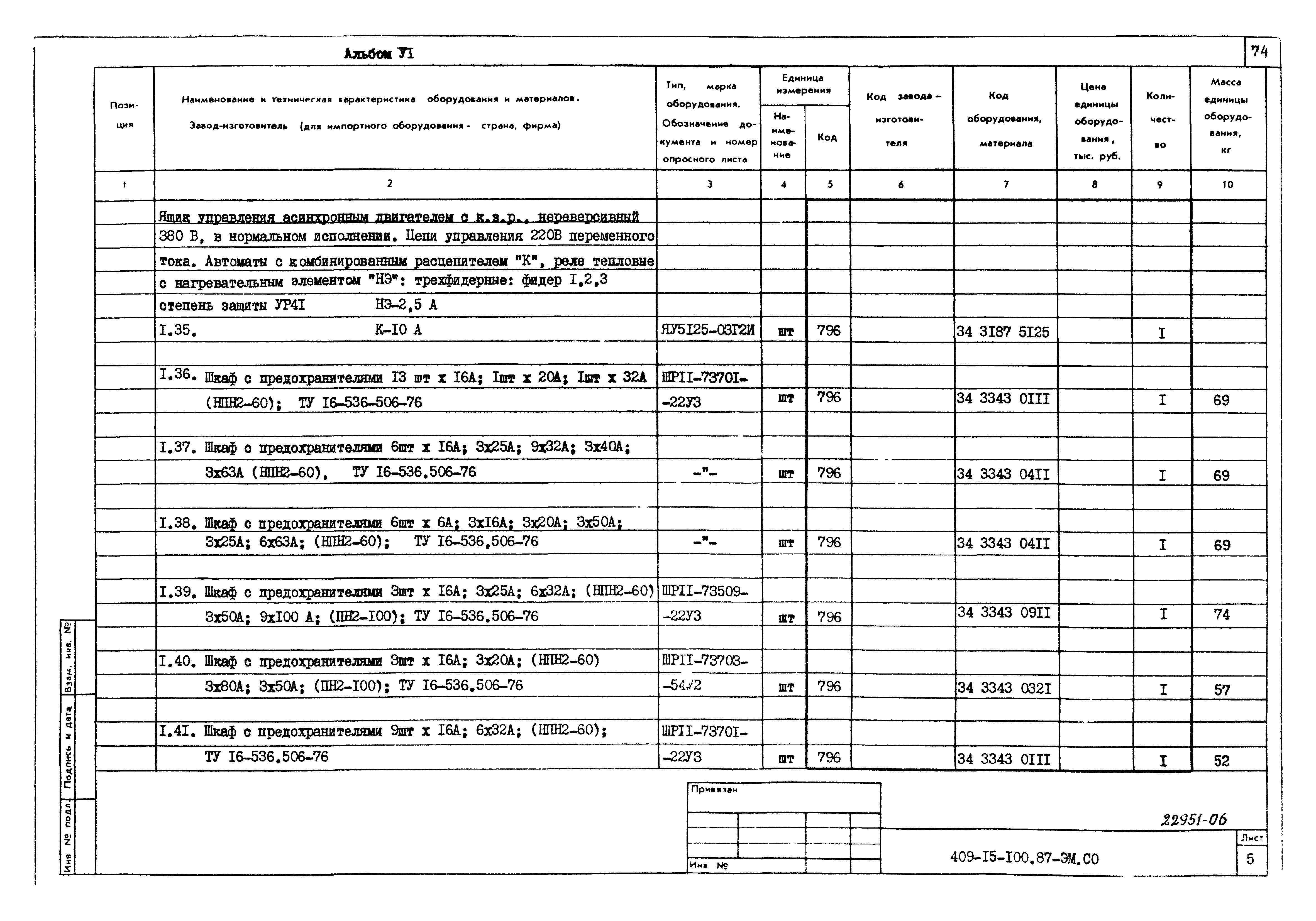 Типовой проект 409-15-100.87