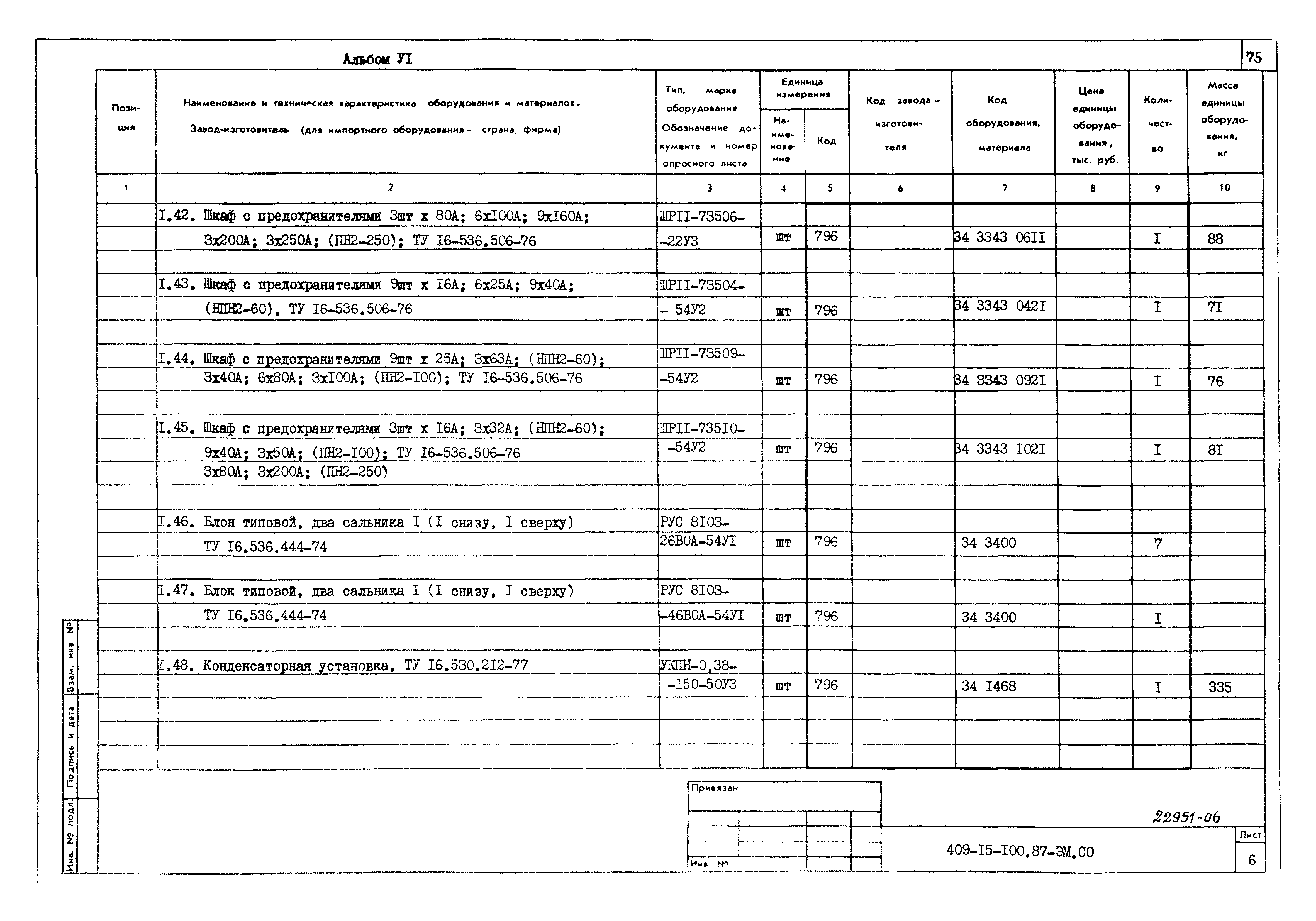 Типовой проект 409-15-100.87
