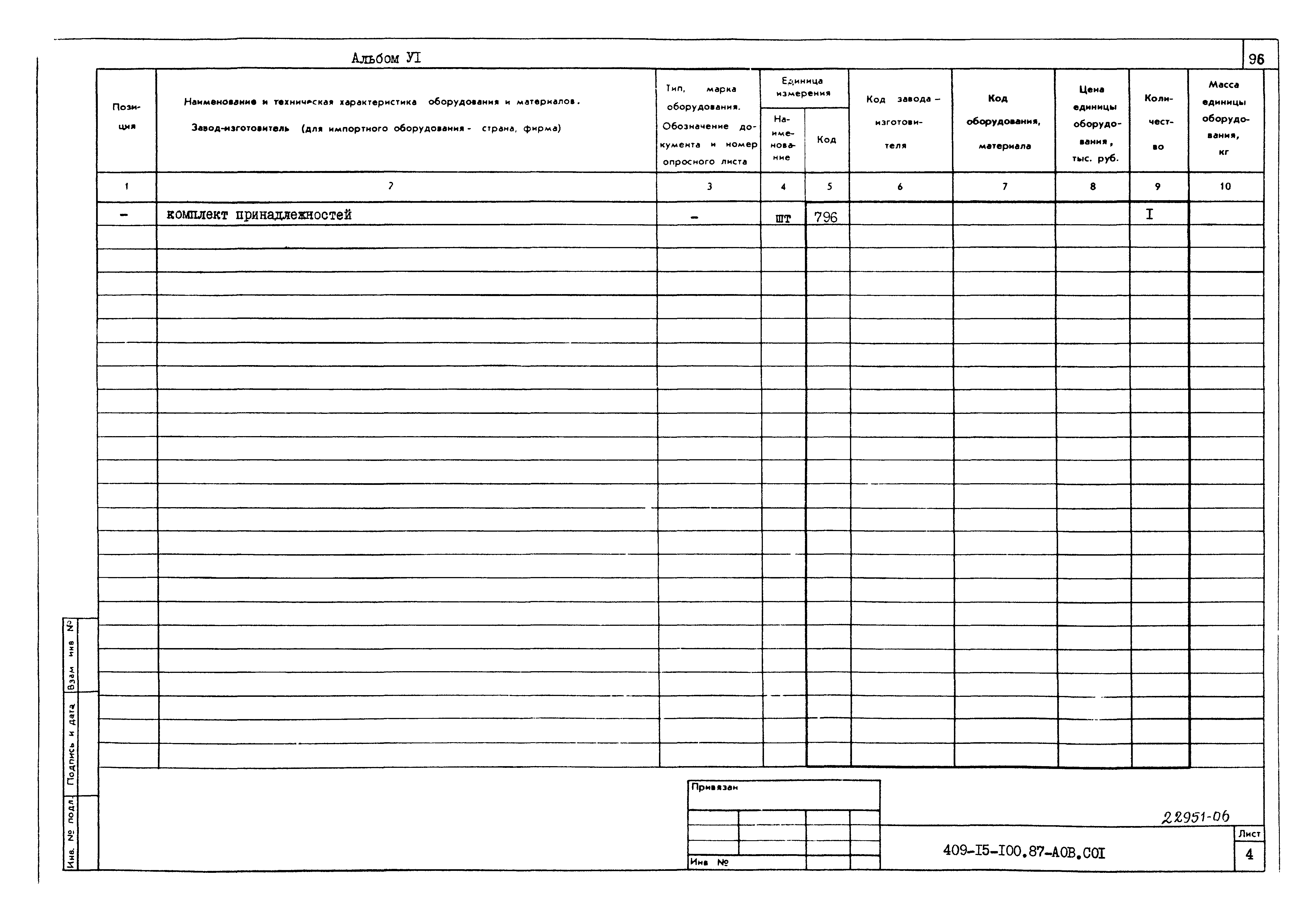 Типовой проект 409-15-100.87