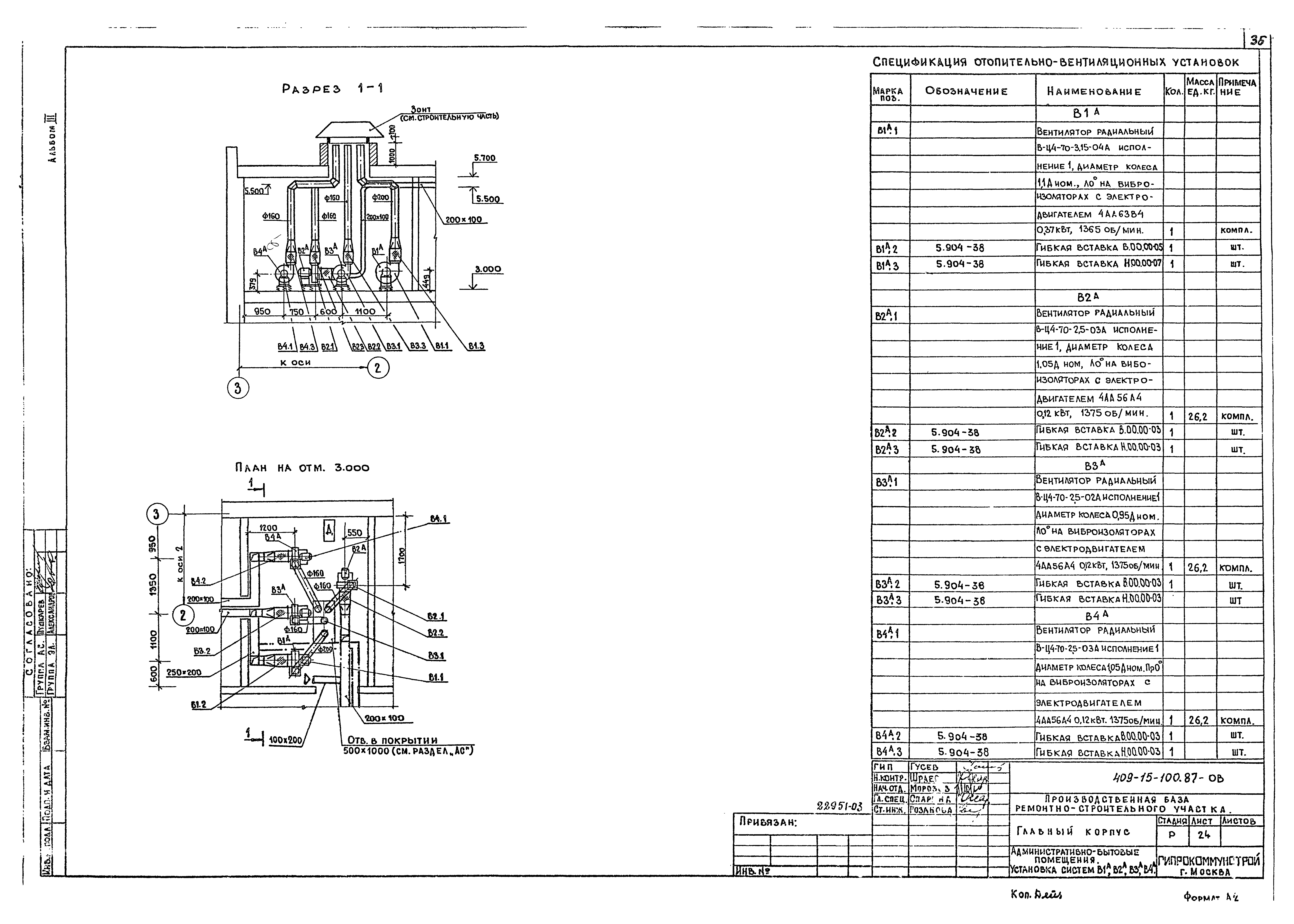 Типовой проект 409-15-100.87