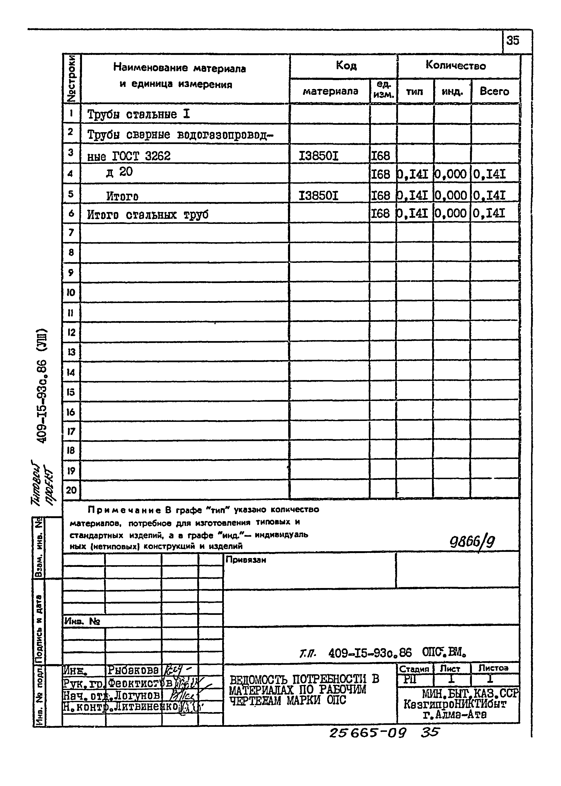 Типовой проект 409-15-93с.86