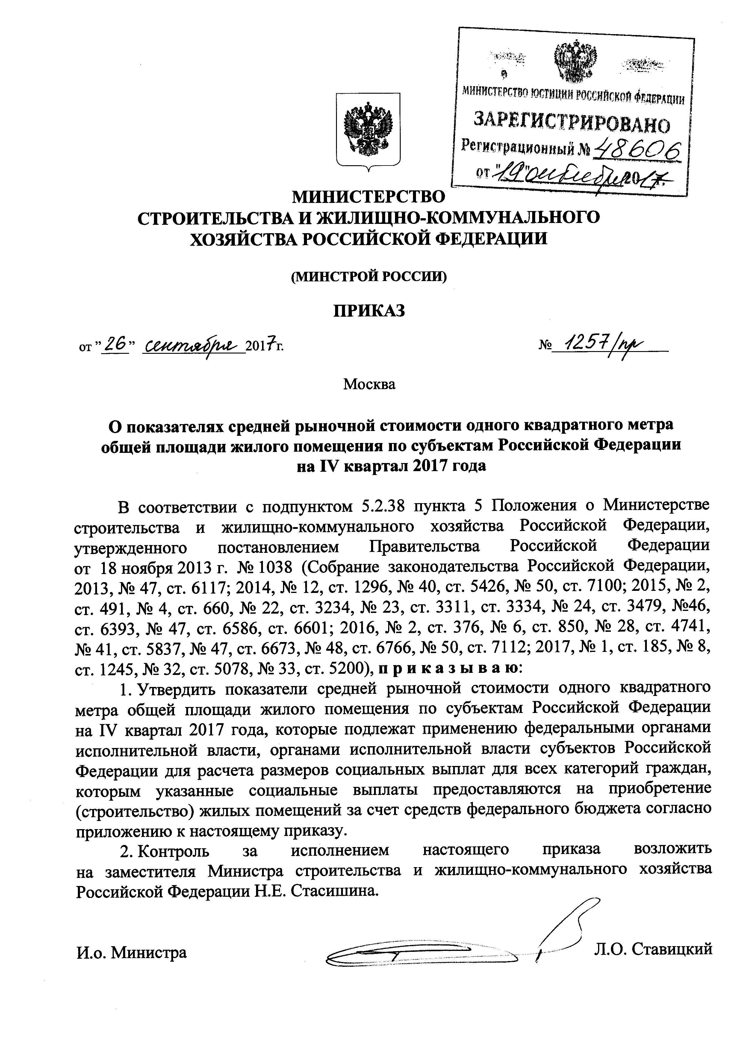 Приказ 1257/пр