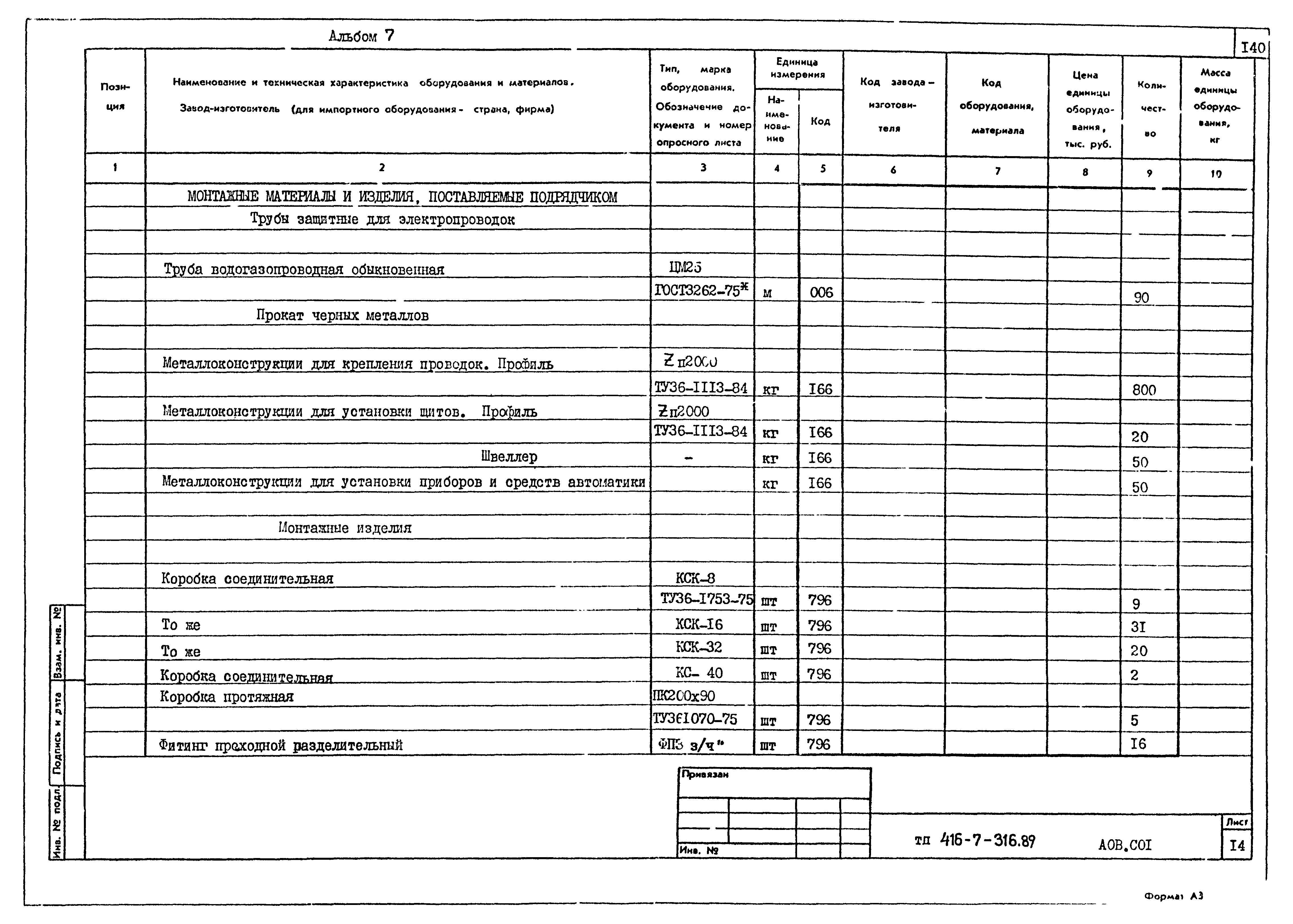 Типовой проект 416-7-316.89