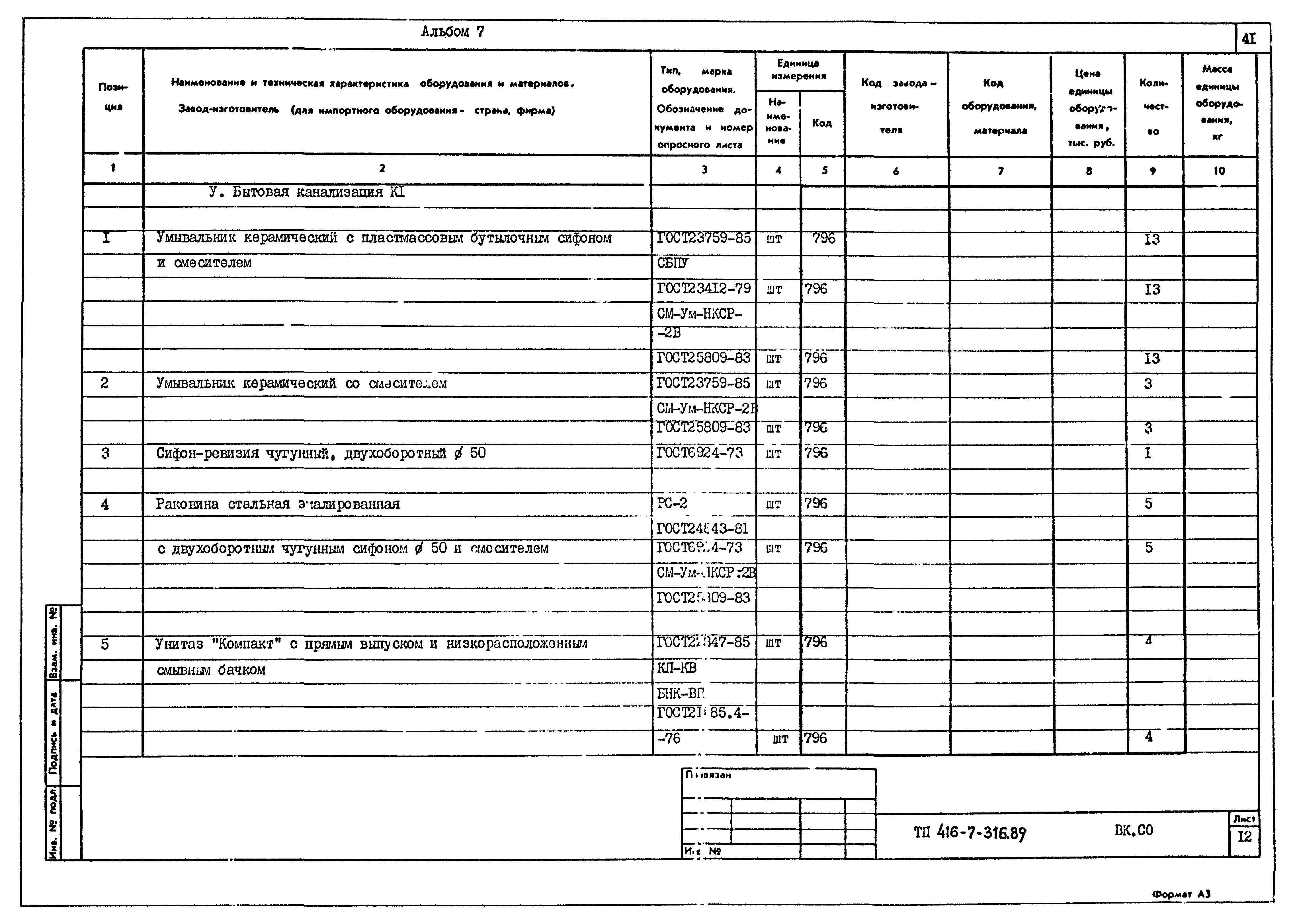 Типовой проект 416-7-316.89