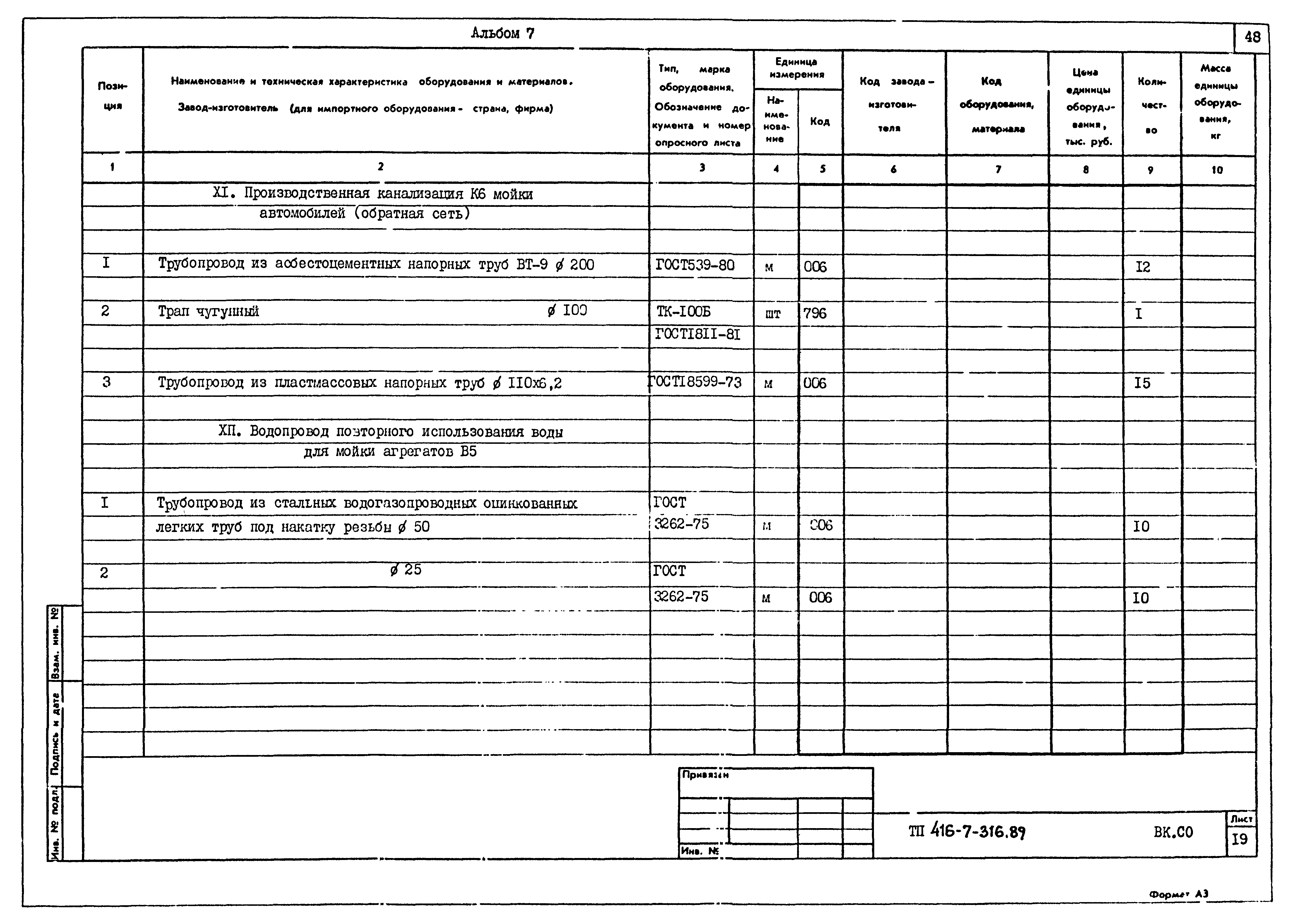 Типовой проект 416-7-316.89