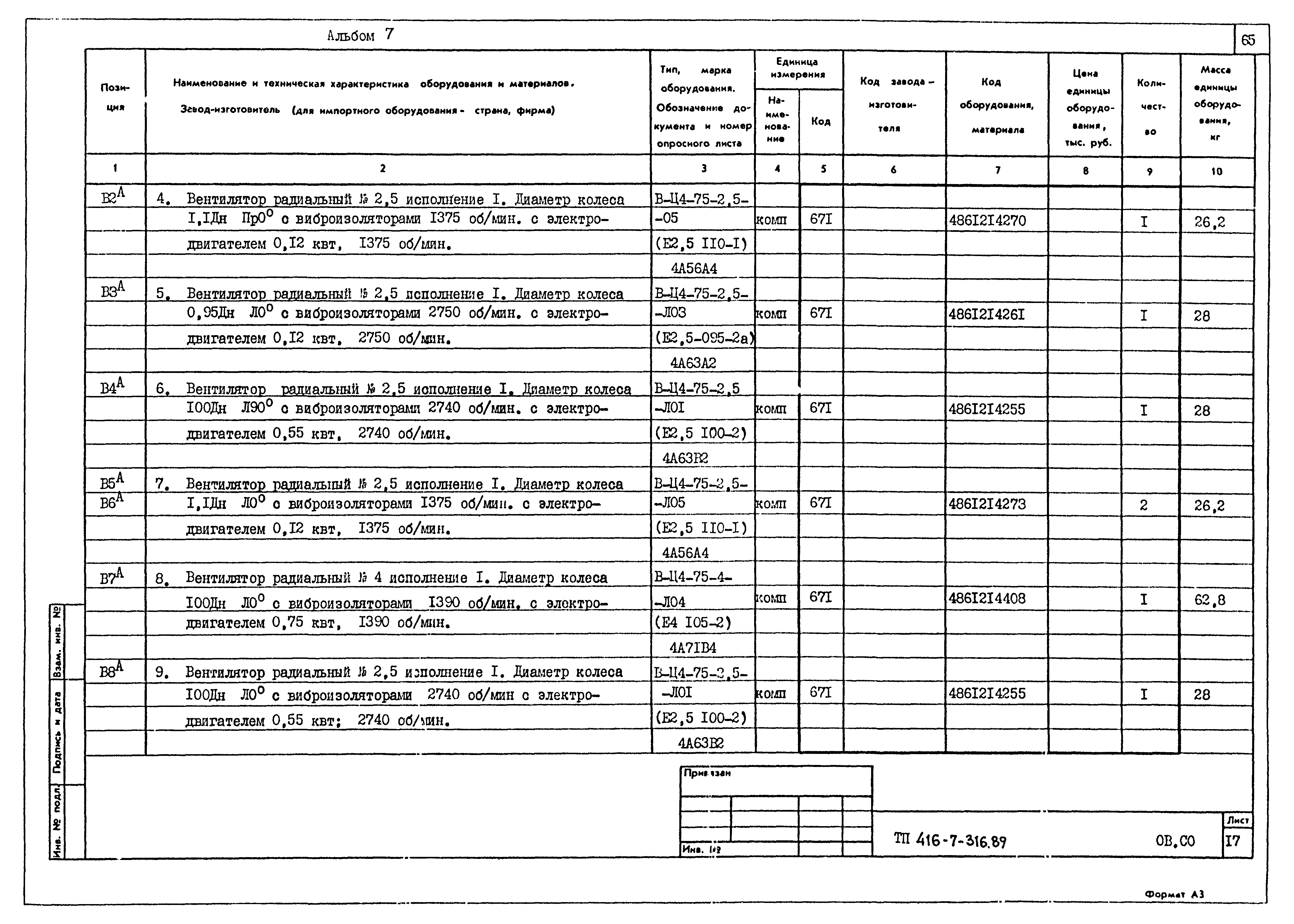 Типовой проект 416-7-316.89