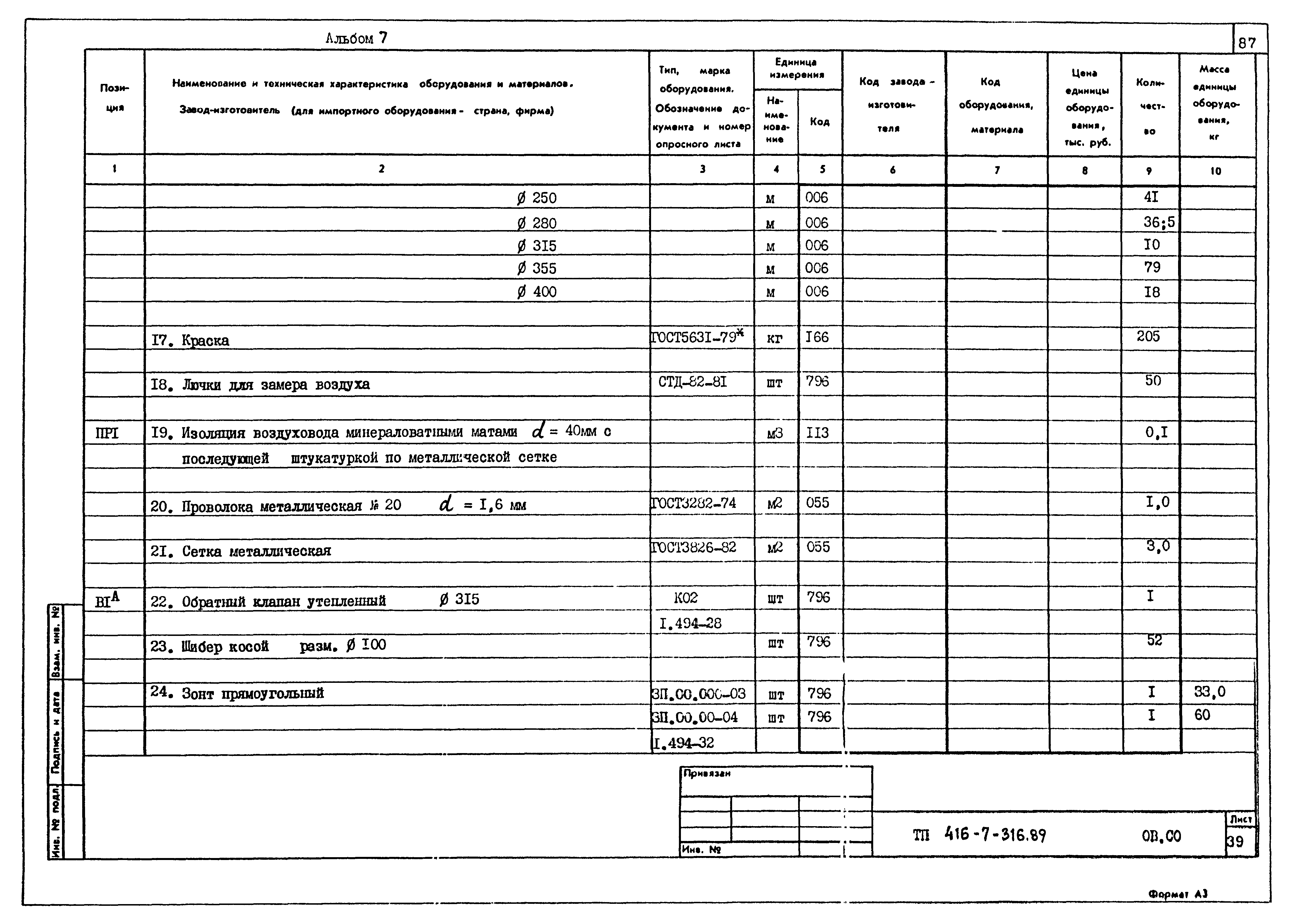 Типовой проект 416-7-316.89