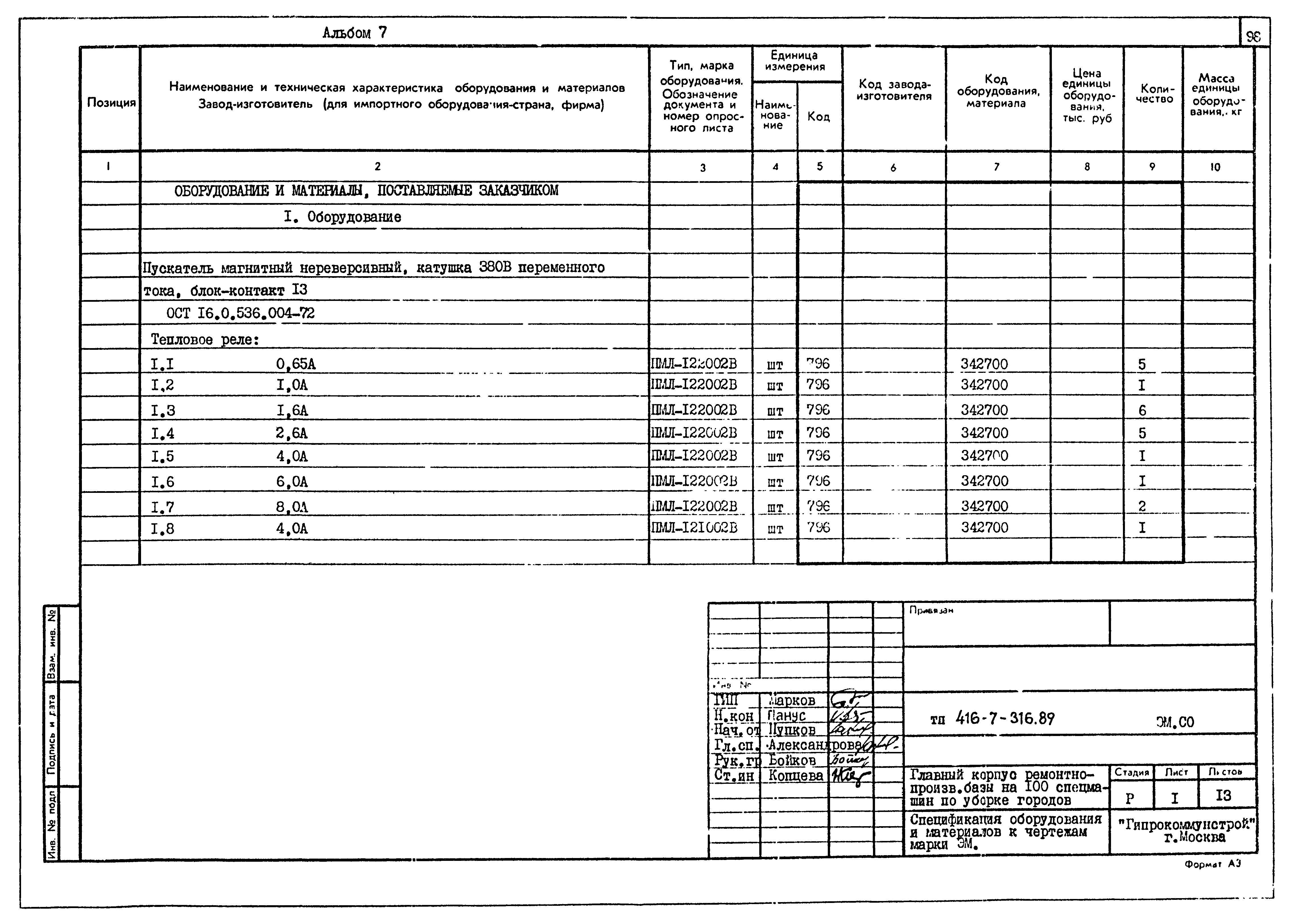 Типовой проект 416-7-316.89