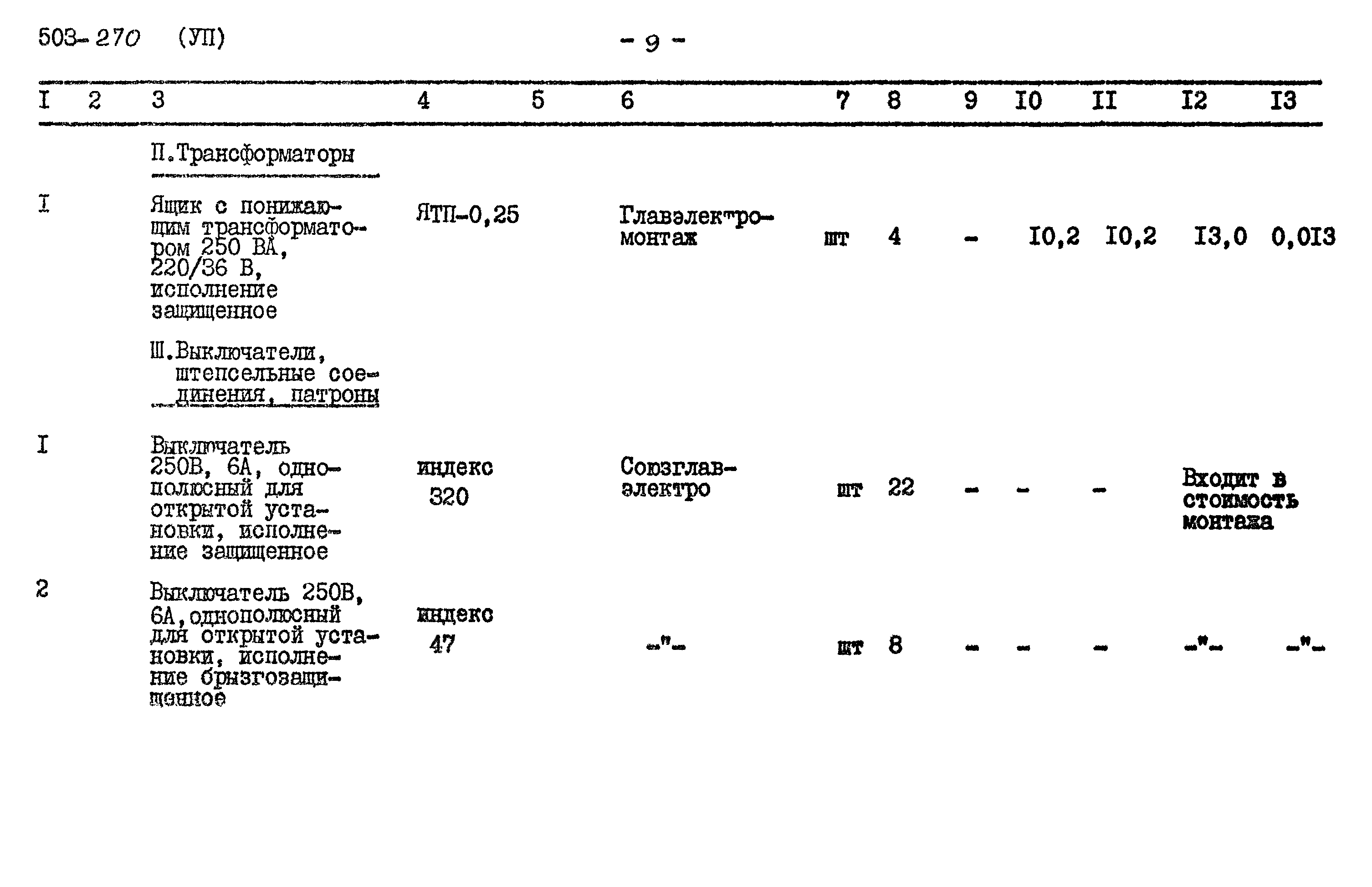 Типовой проект 503-270