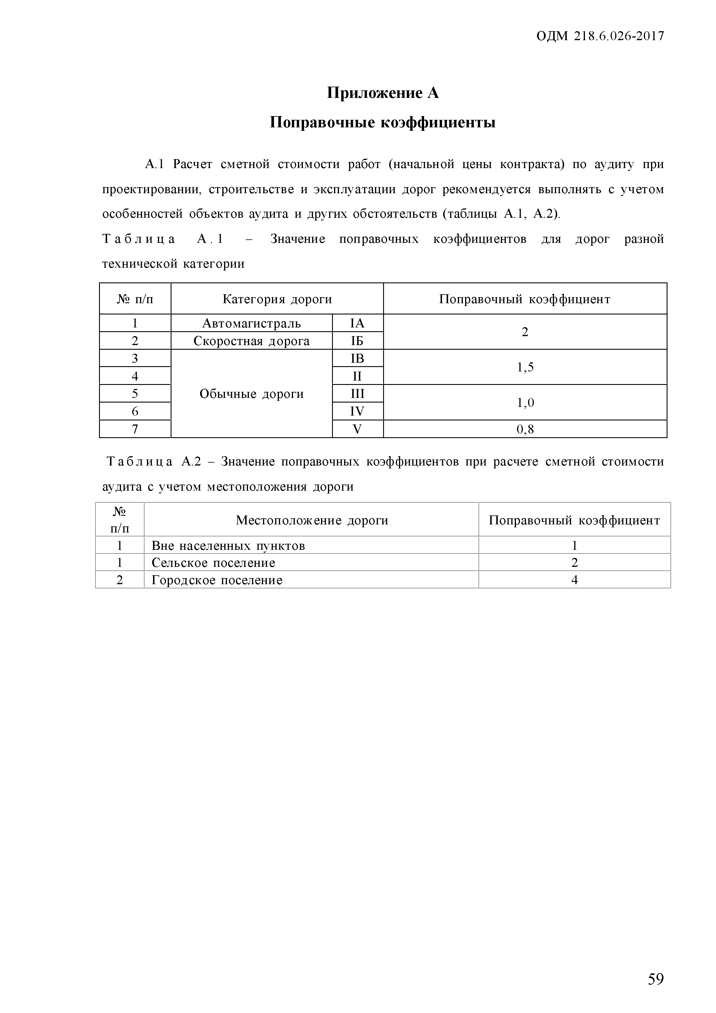 ОДМ 218.6.026-2017